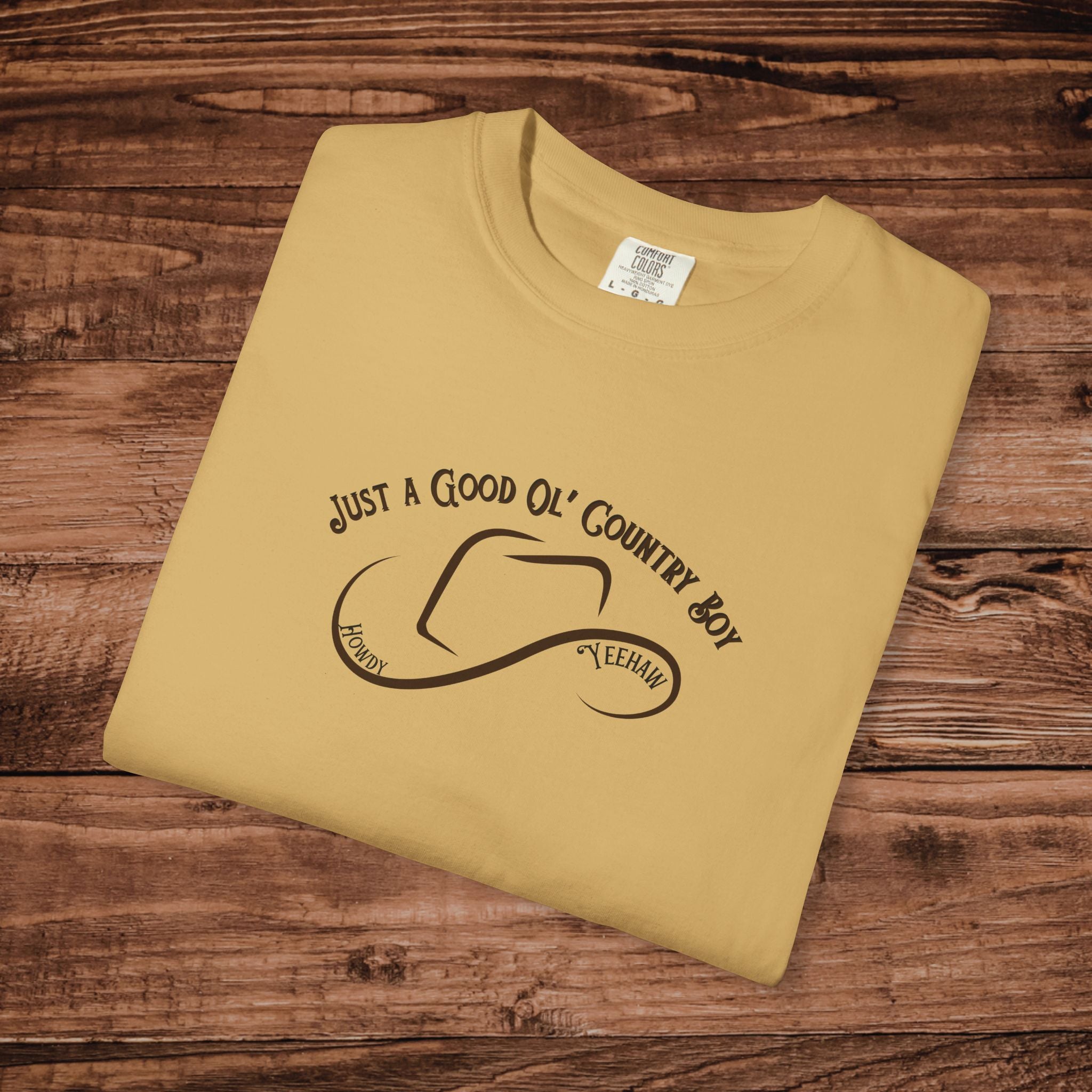 Good Ol Country Boy T-Shirt, Vintage Cowboy Graphic Tee, Retro Southern Farm Shirt, Gift for Country Music Fan, Comfort Colors Tee