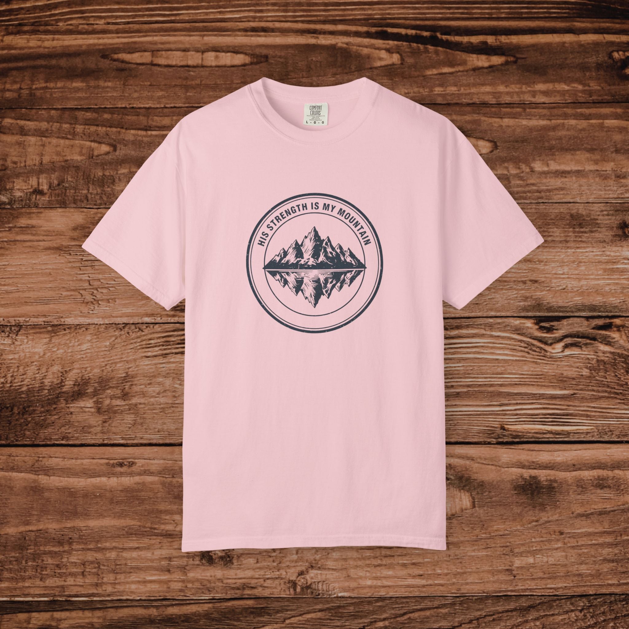 Mountain Reflection emblem T-Shirt Wilderness outdoor nature tee