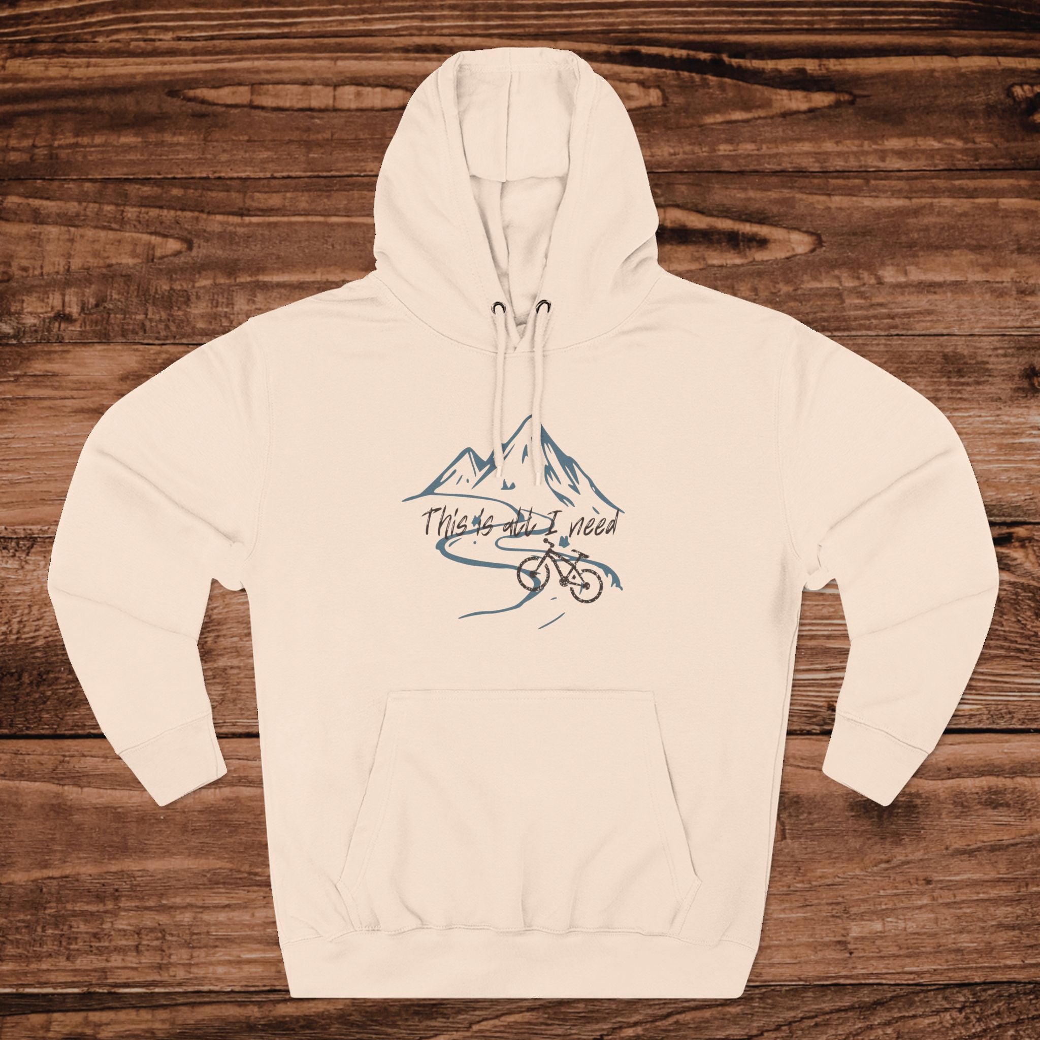 Mountain Bike Sketch Hoodie | Mountain Biking Illustration