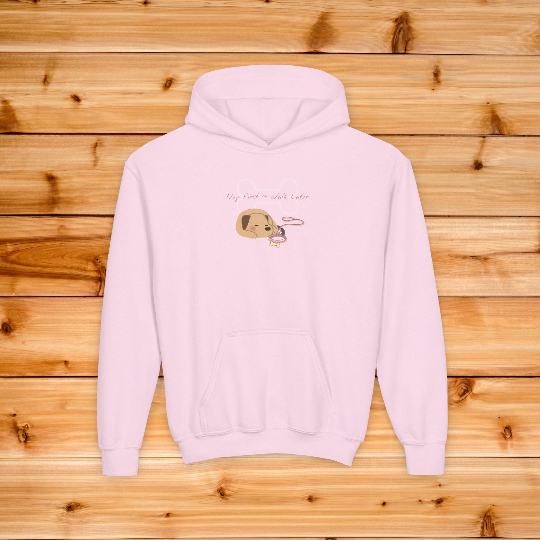 Girls Dog Nap Time Hoodie | Cute Dog, Pastel Kids Sweatshirt