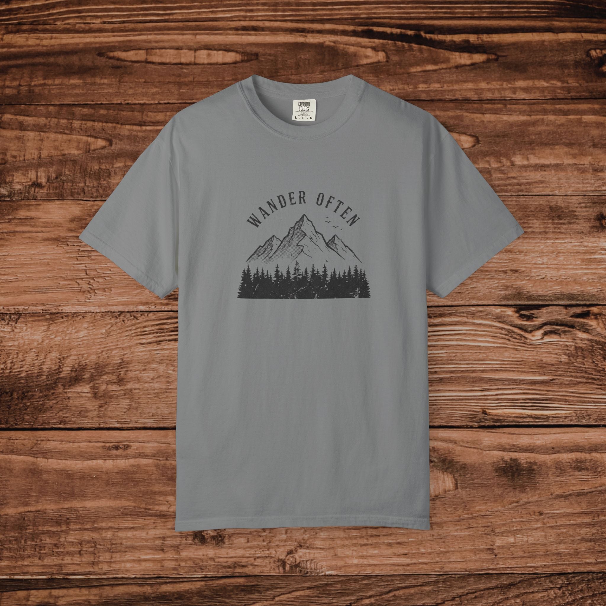 Wander Often Mountain Forest T-shirt | Adventure Nature Tee