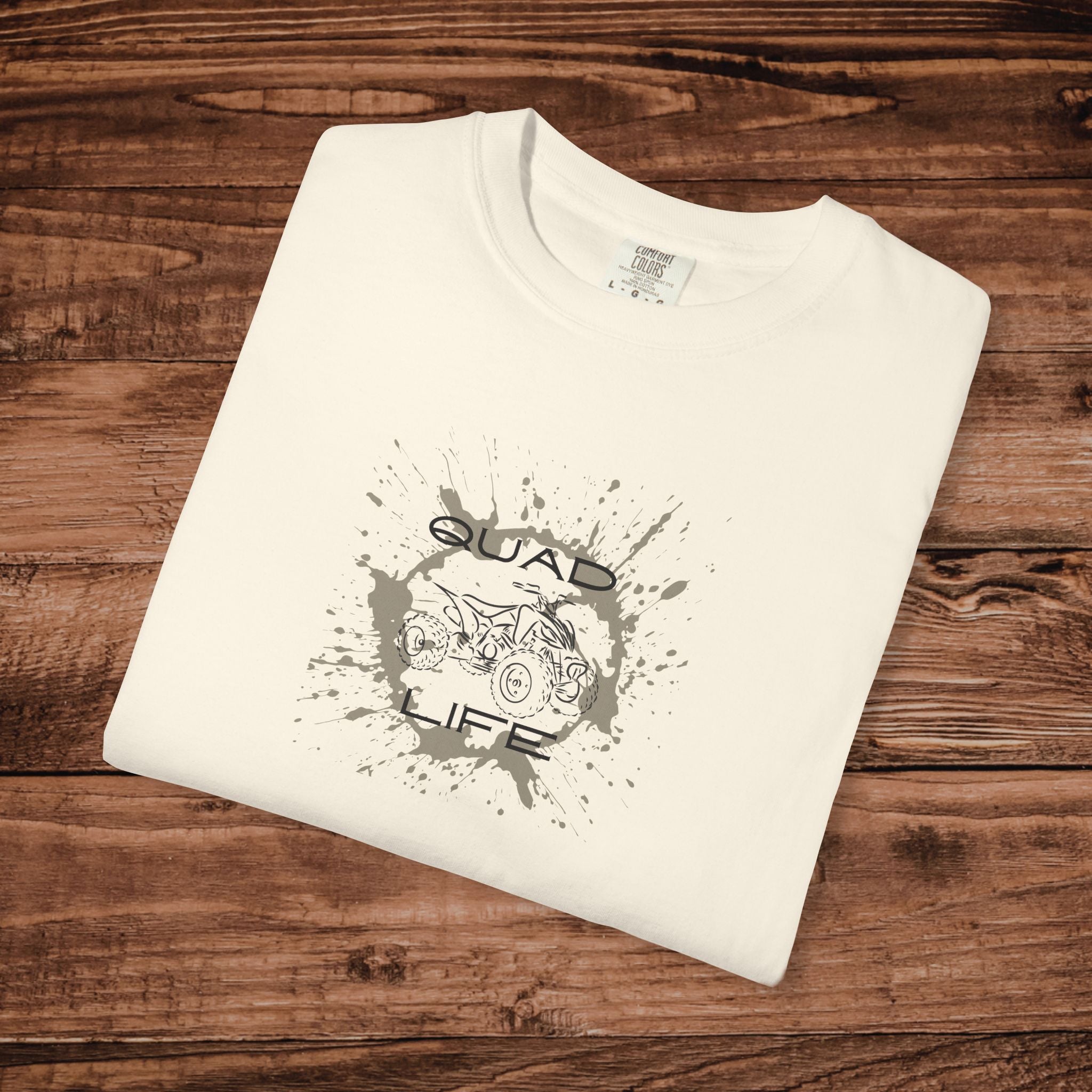Quad Life T-Shirt, ATV Off-Roading Graphic Tee, Four Wheeler Tee, Gift for Mud Riding Enthusiast, Aesthetic Outdoor Adventure Apparel