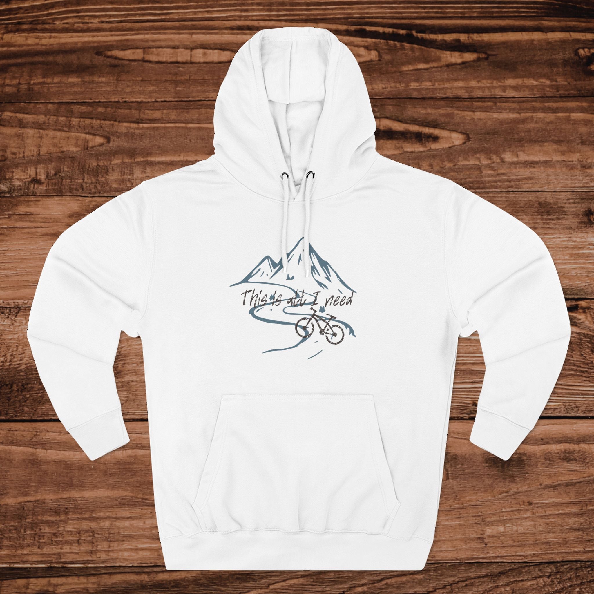 Mountain Bike Sketch Hoodie | Mountain Biking Illustration