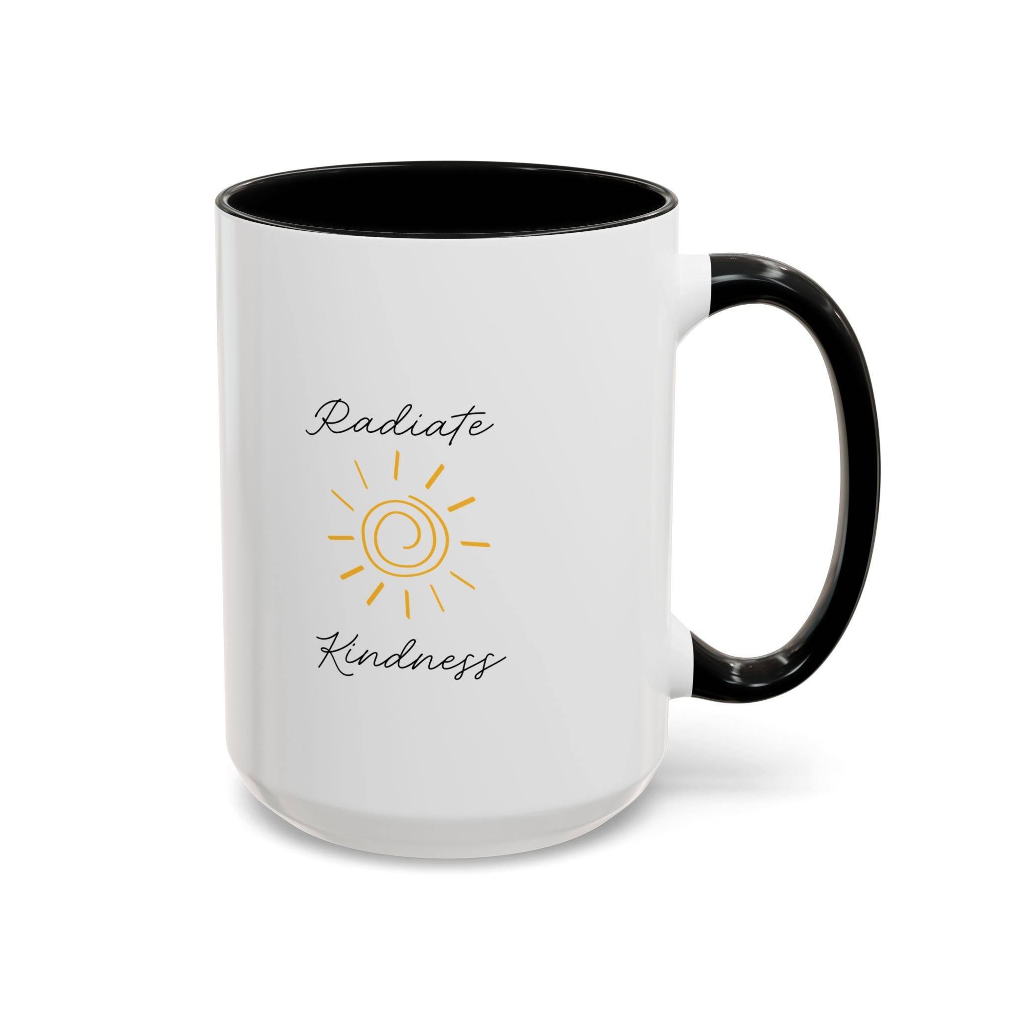 Radiate Happiness Sun Accent Coffee Mug