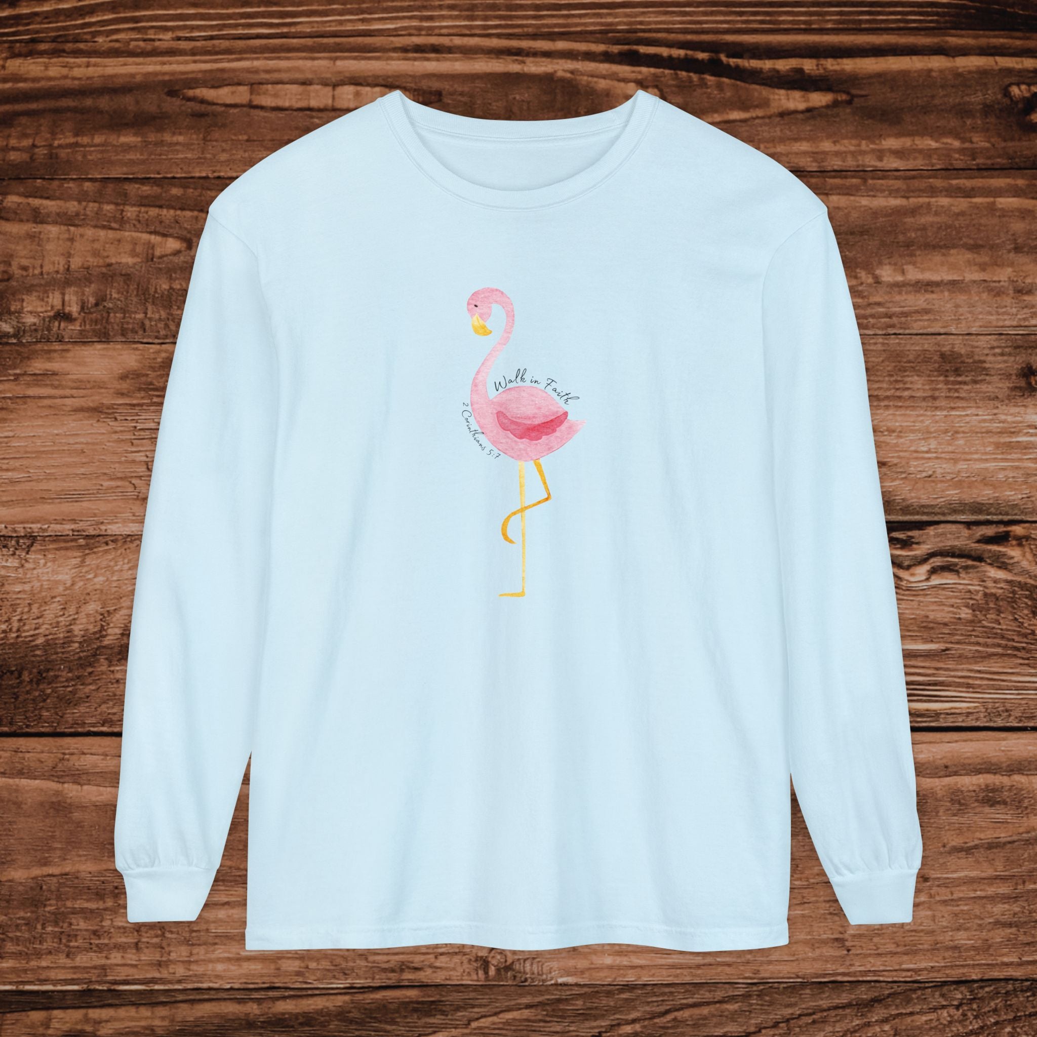 Flamingo Summer Nights Long Sleeve T-Shirt | Tropical Beach Vibe