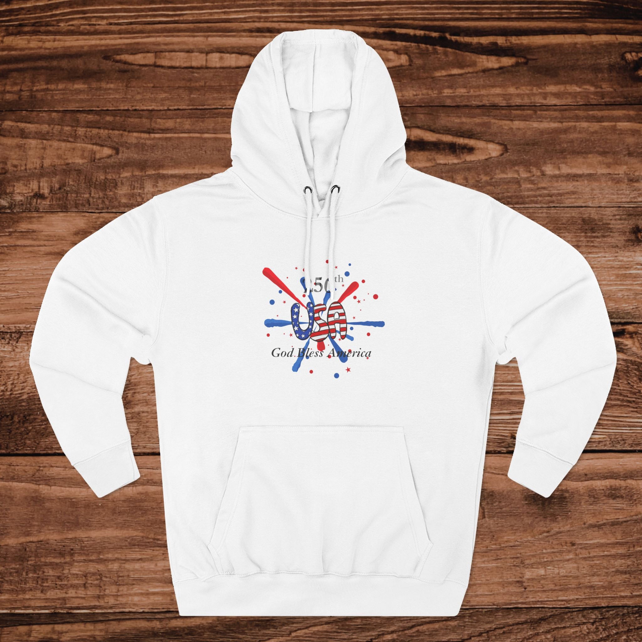 250th America Hoodie | 4th of July patriotic design