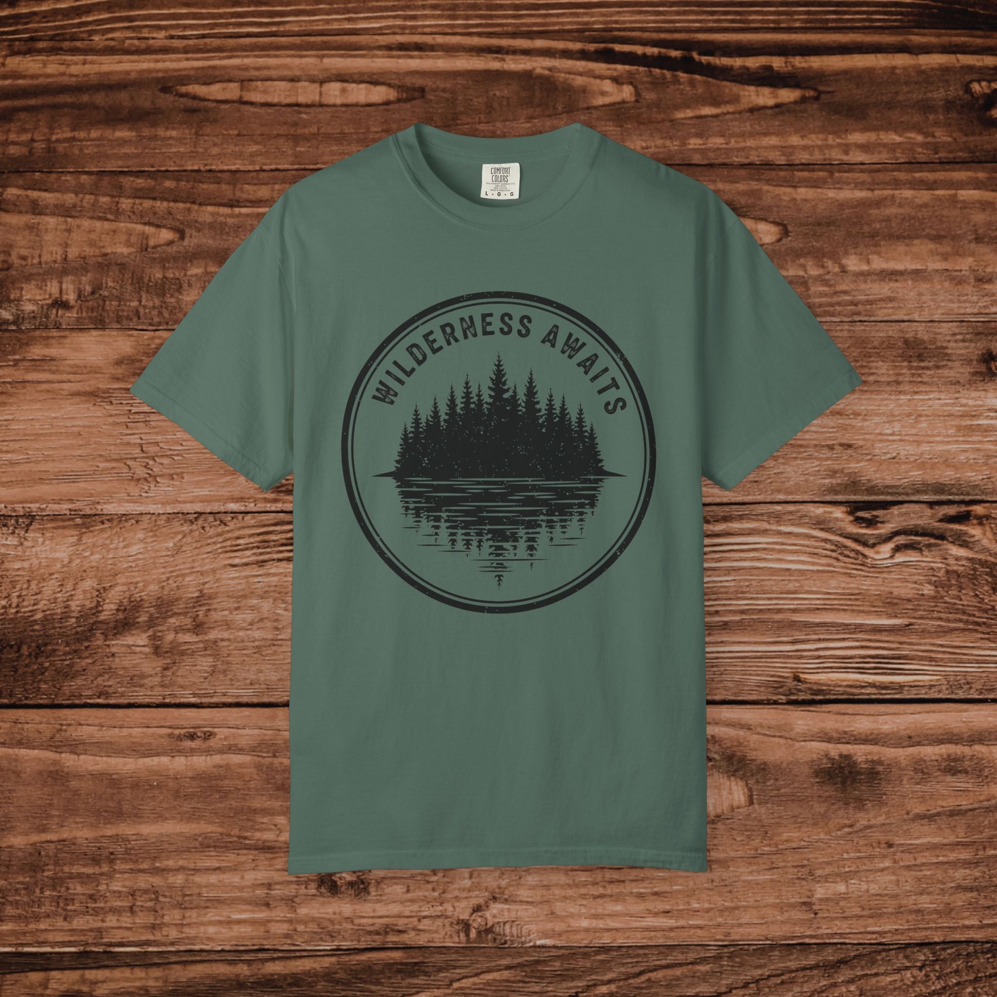 Wilderness Awaits T-Shirt | Nature Camping Outdoors