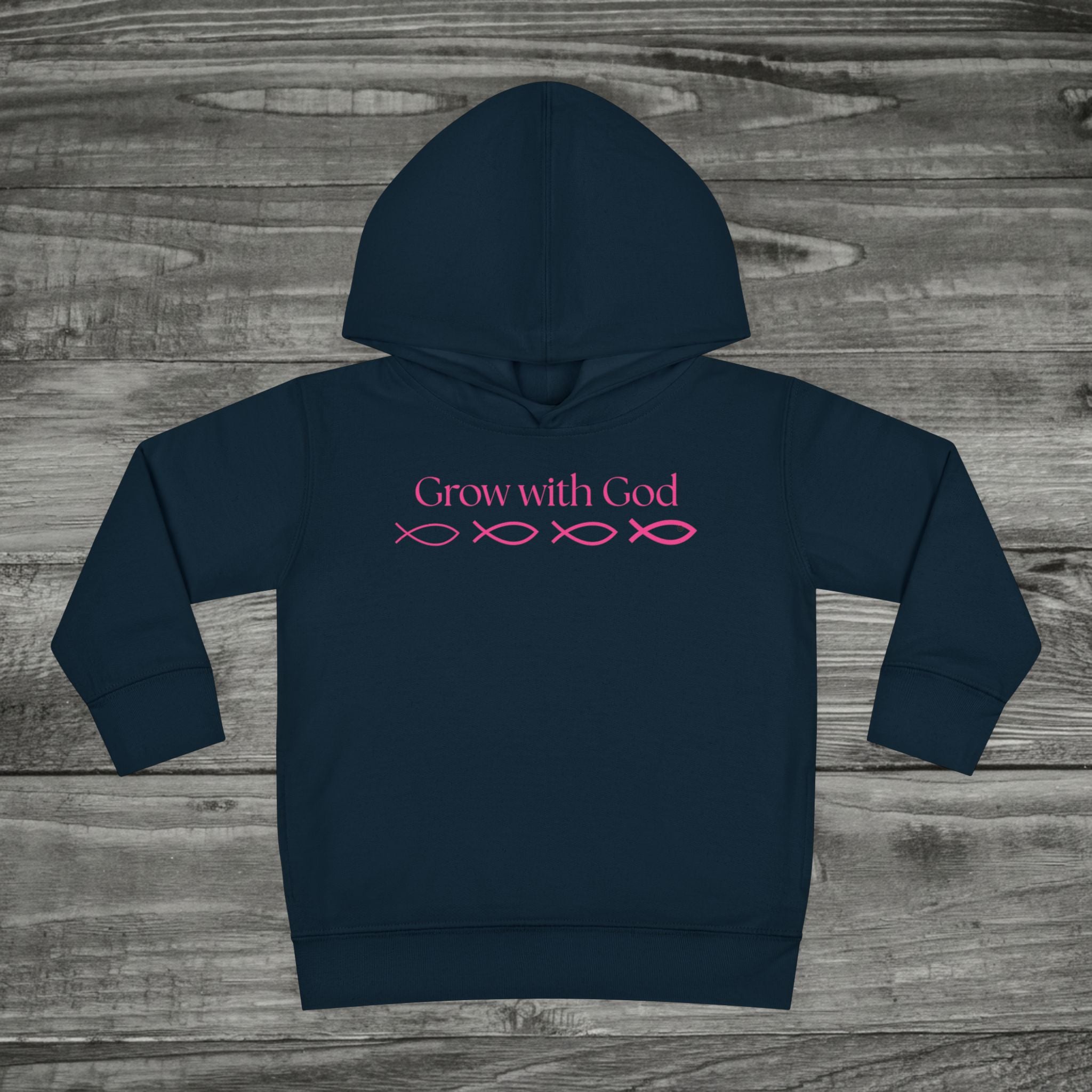 Toddler Grow With God Hoodie, Christian toddler pullover, Faith kids Sweatshirt, Sunday School, Cute Jesus Hoodie for Boys and Girls