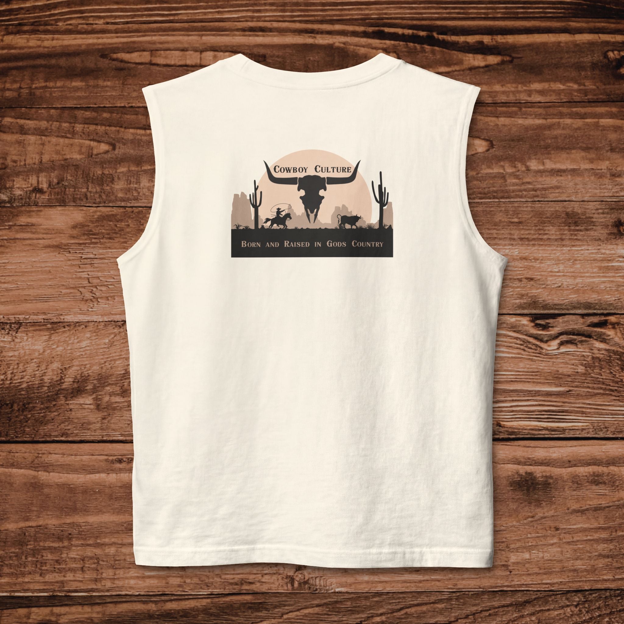 Cowboy Culture Gods Country Tank top Dual Graphic