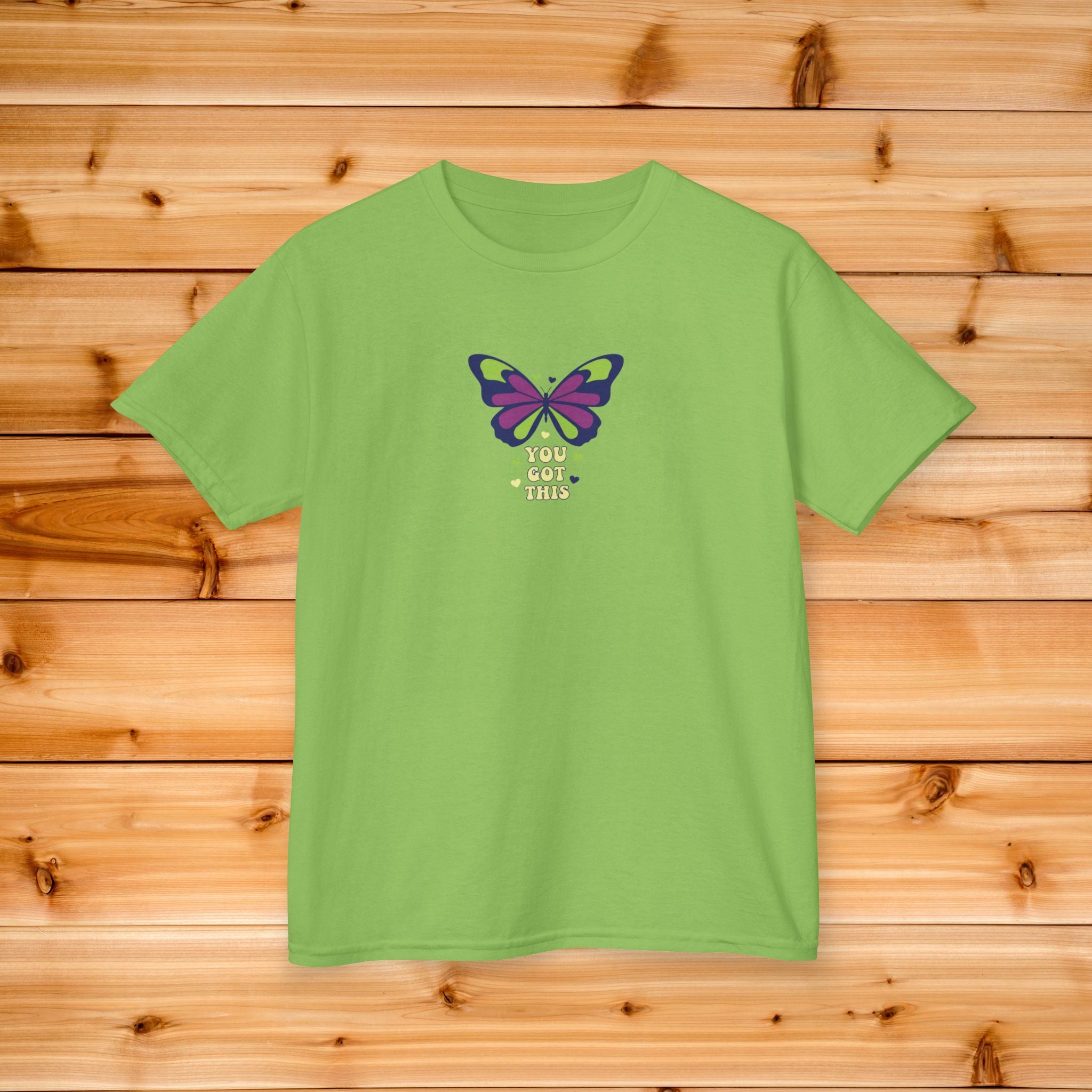 Purple Green Butterfly Tee | Kids nature insect graphic