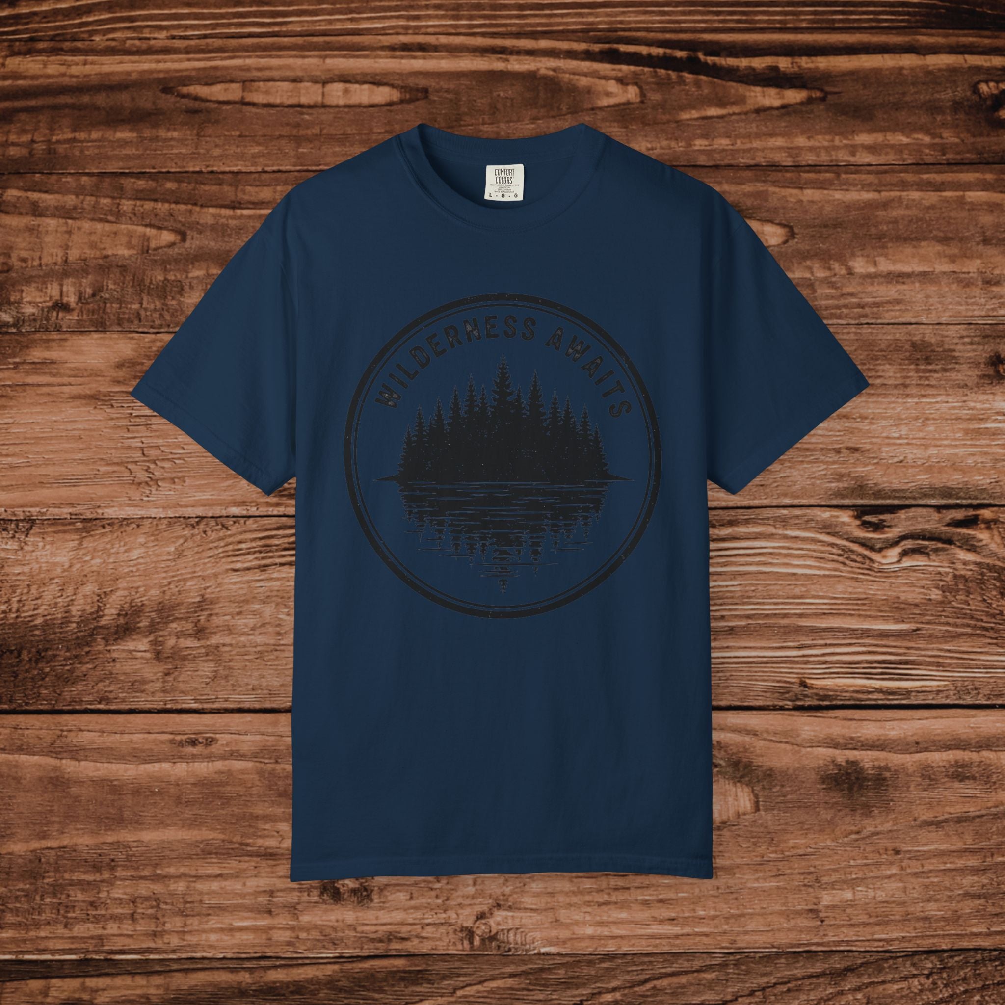 Wilderness Awaits T-Shirt | Nature Camping Outdoors