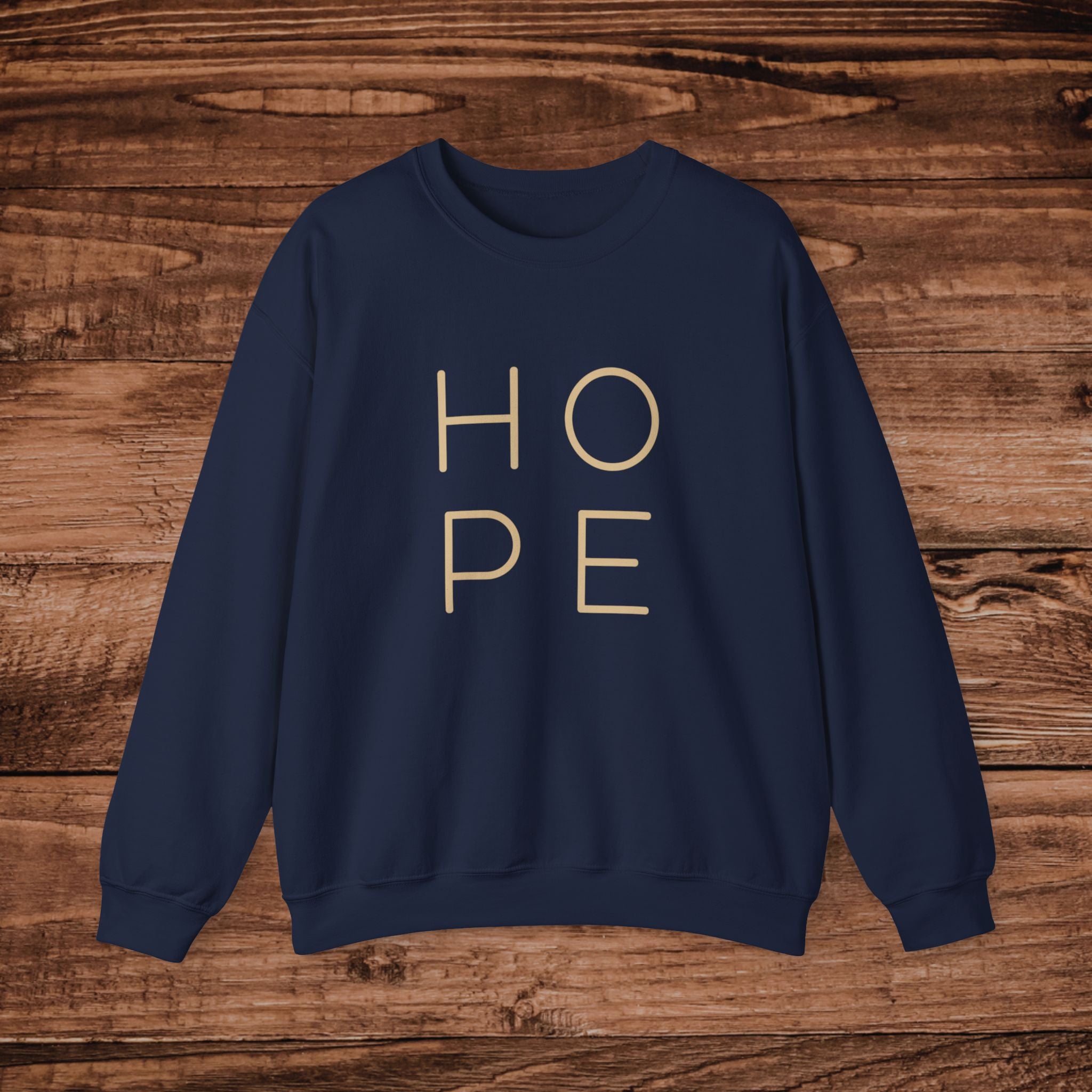 HOPE minimalist typography Sweatshirt | Inspirational text crewneck