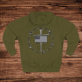 Military Support design Hoodie Dual Graphic Faith Based
