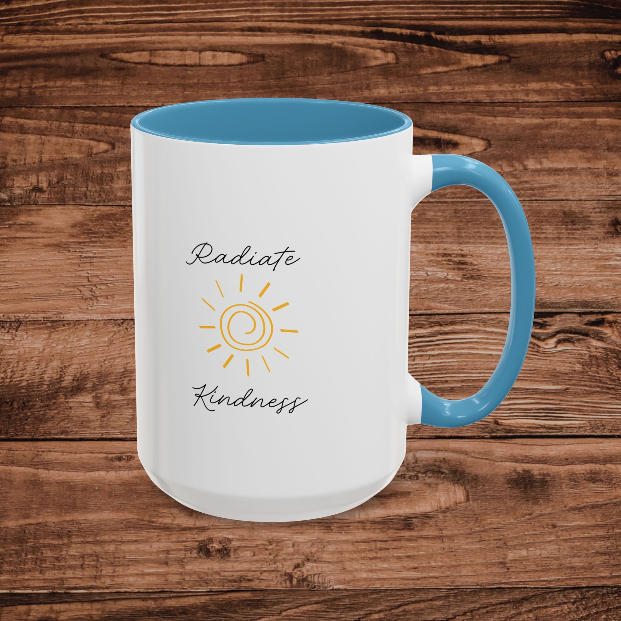 Radiate Happiness Sun Accent Coffee Mug