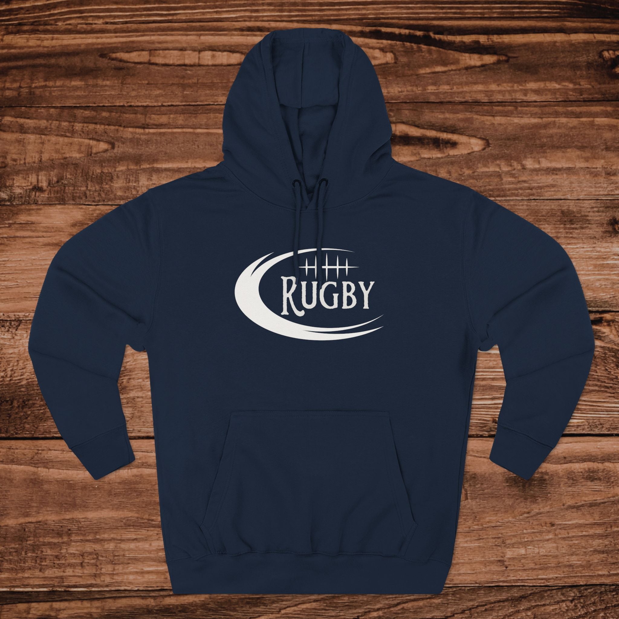 Rugby Graphic Hoodie, Vintage Style Rugby Pullover, Retro Rugby Sweatshirt, Minimalist Rugby Fan Hoodie, Rugger Gift