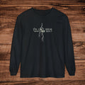 You Can't Break What You Built Shirt, Christian Long Sleeve Tee, Distressed Cracked Text Graphic, Minimalist Inspirational Streetwear