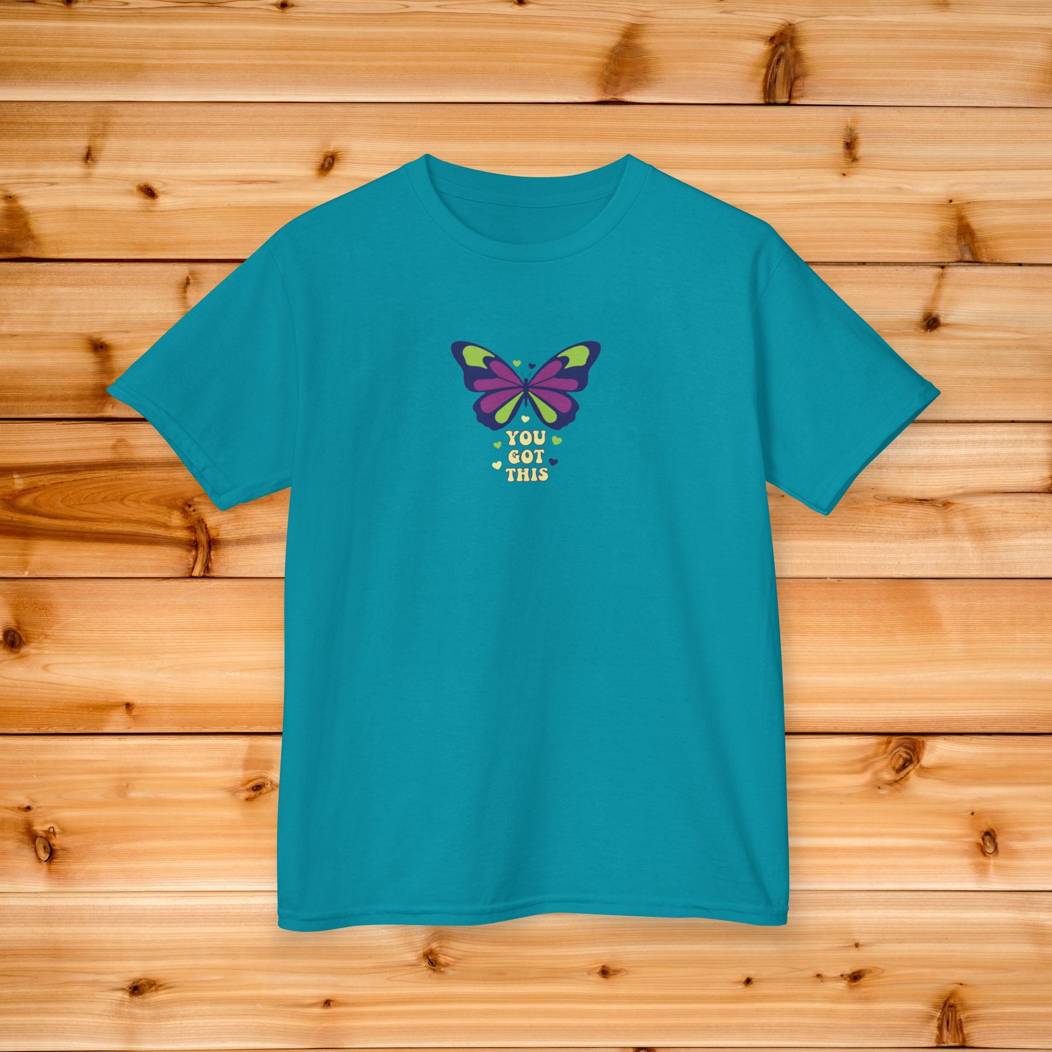 Purple Green Butterfly Tee | Kids nature insect graphic