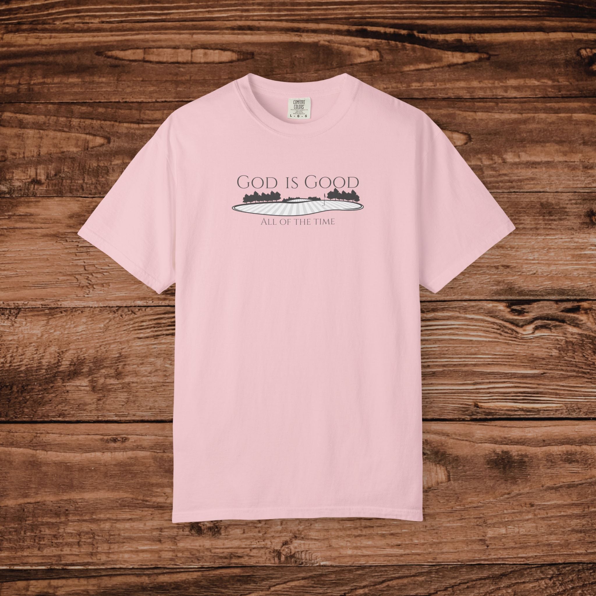 God Is Good Golf Landscape tee | Golf T-Shirt | Unisex Golf Aesthetic | Christian Aesthetic Golf | mens golf shirt | womens golf tshirt