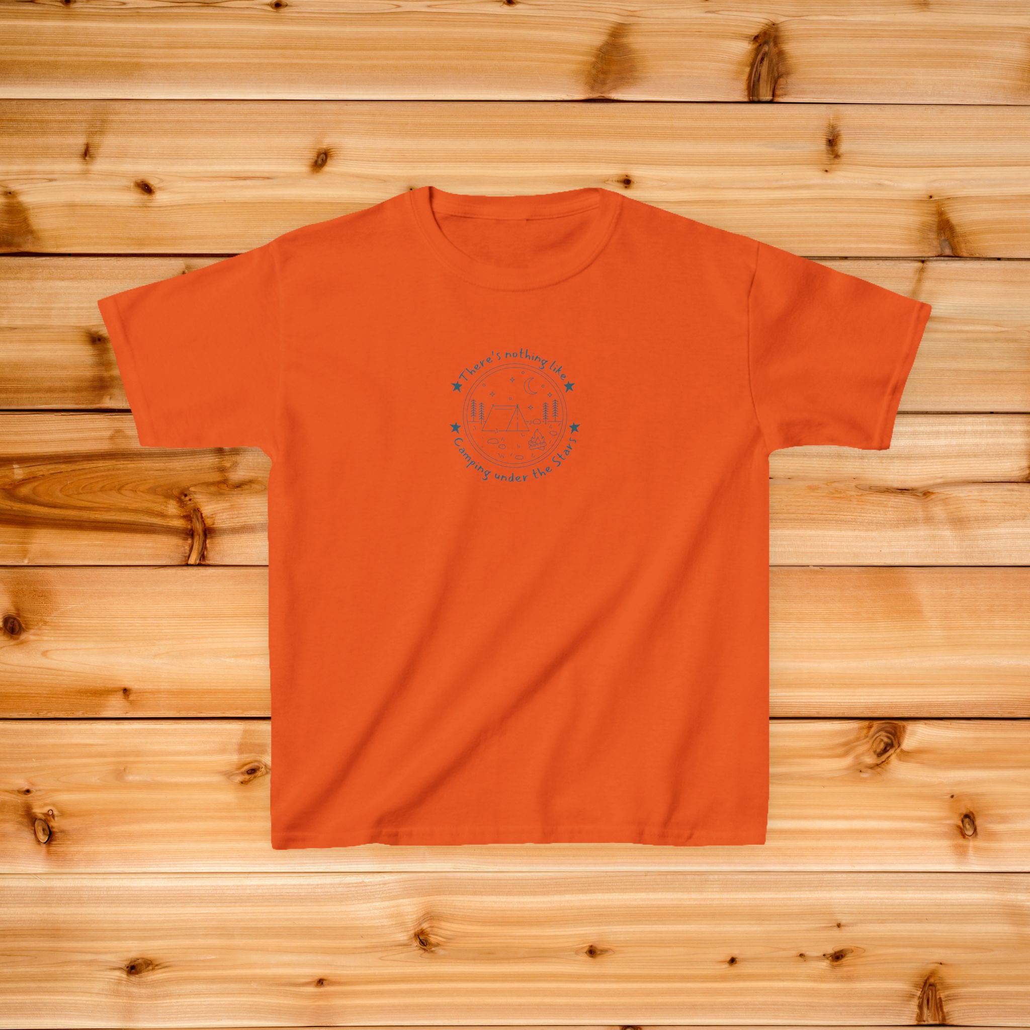 Kids Camping Tshirt | Small Center Print