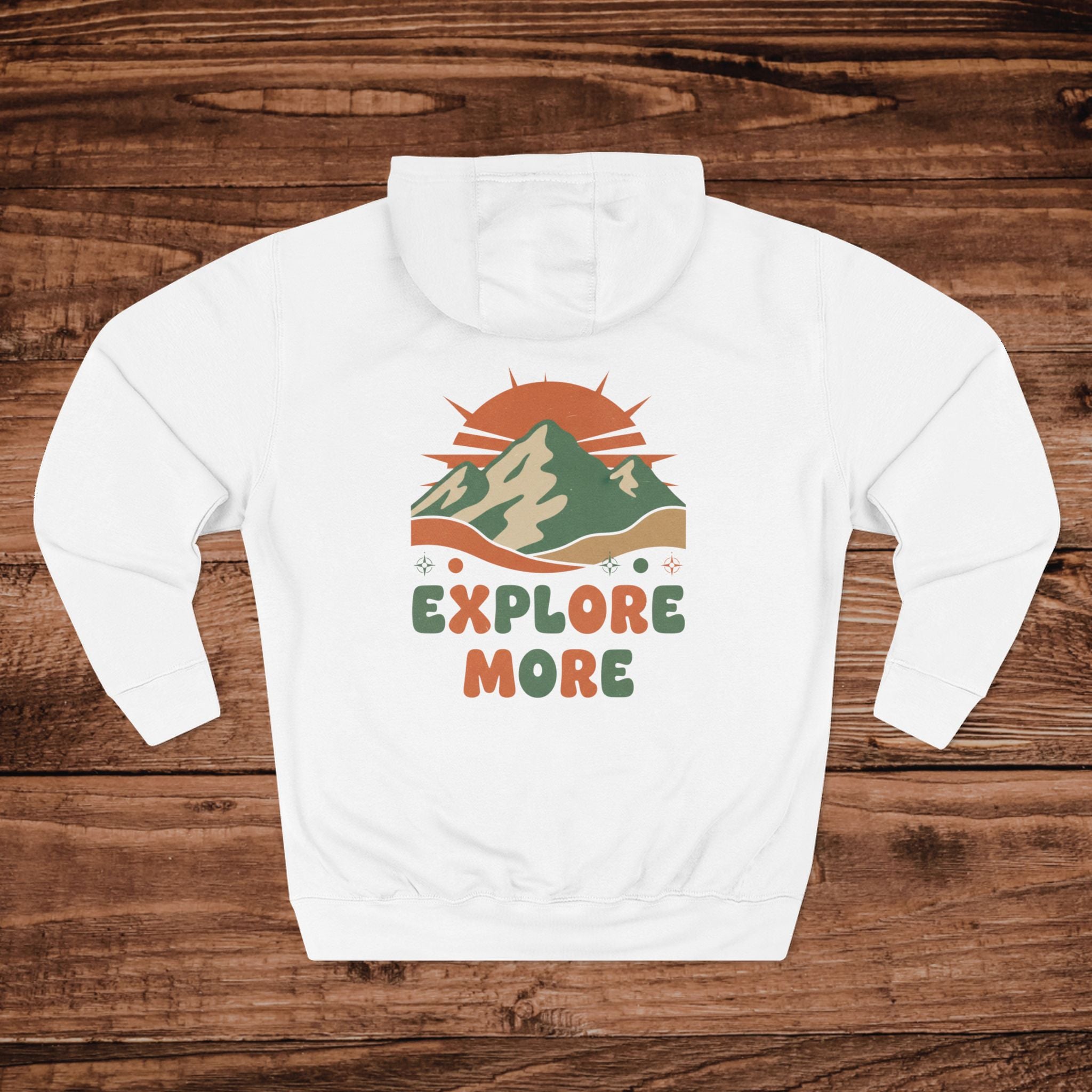 Explore More mountain design Hoodie | outdoor adventure slogan