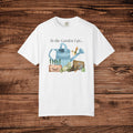 To the Garden I Go watering can illustration T-Shirt | Gardening tee