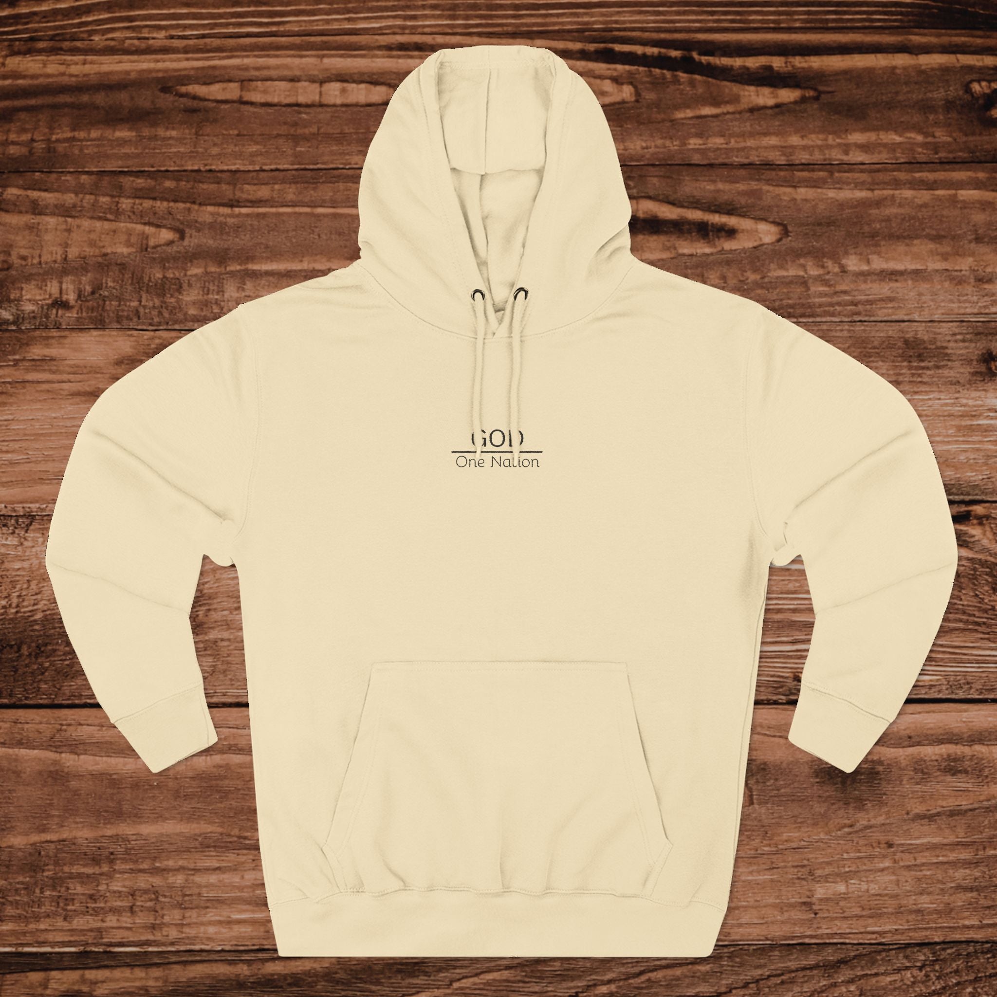 One Nation Under GOD Embroidary hoodie