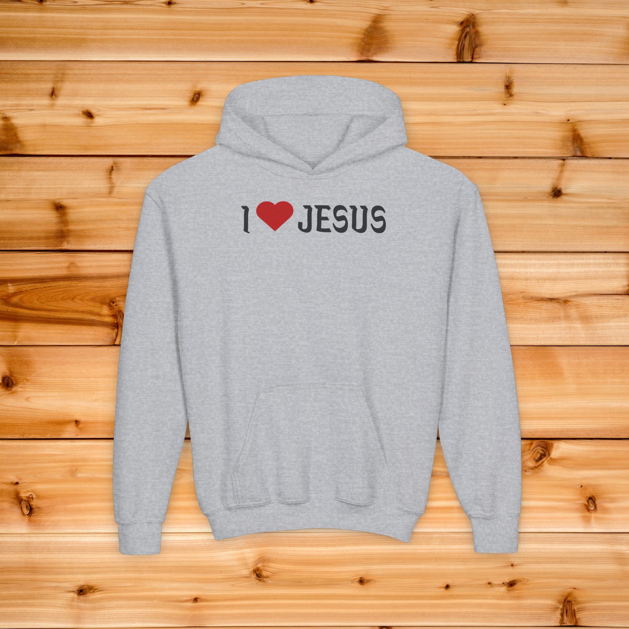 Kids I Heart Jesus Hoodie, Youth Christian Sweatshirt, Kids Aesthetic Faith Hoodie, Cute Religious Childrens Apparel, Sunday School Gift