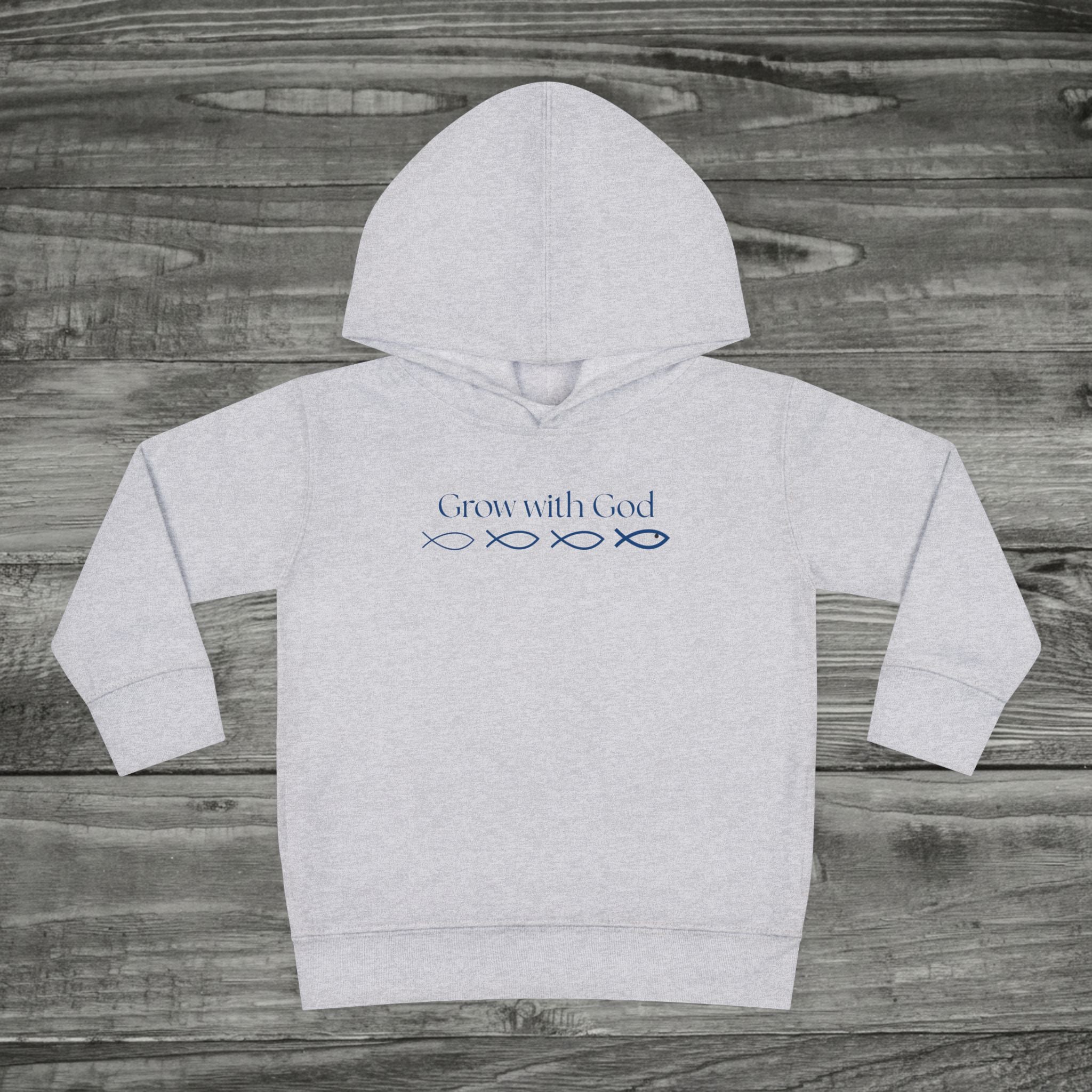 Toddler Grow With God Hoodie, Christian toddler pullover, Faith kids Sweatshirt, Sunday School, Cute Jesus Hoodie for Boys and Girls