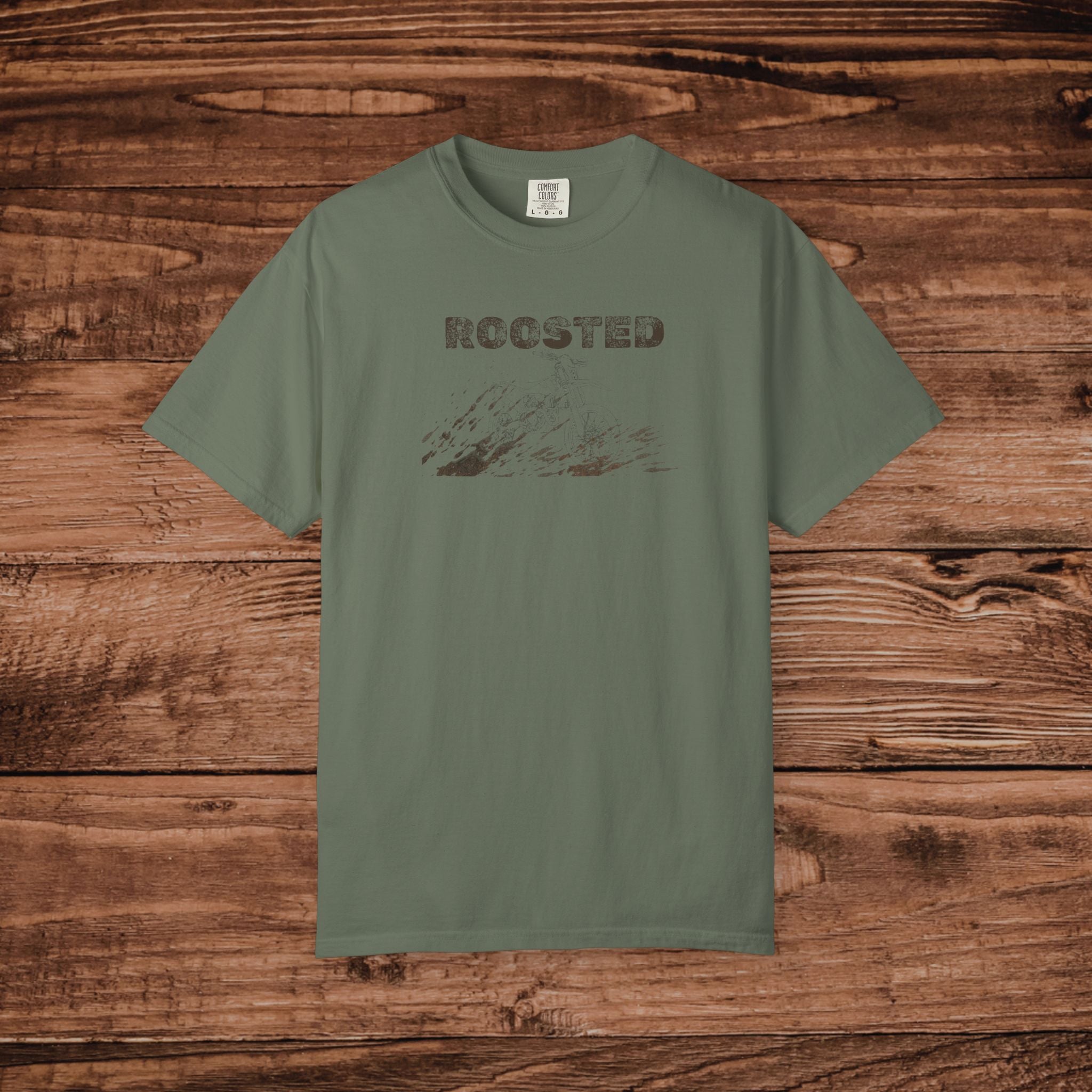 Dirt Bike T-Shirt Comfort Colors 1717, Vintage Motocross Graphic Tee, Retro Enduro Racing Shirt, Moto Life Gift, Roosted Off Road Apparel