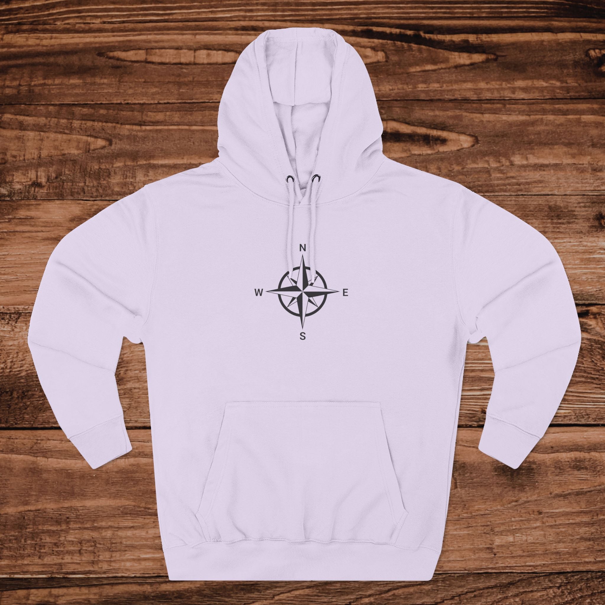 Minimal Compass Graphic Hoodie | Nautical North South East West