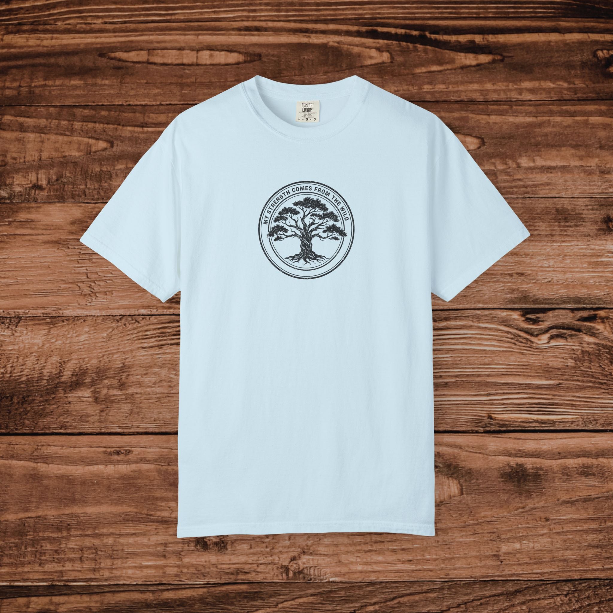 Oak Tree Logo T-shirt | Minimal Circle Nature Design