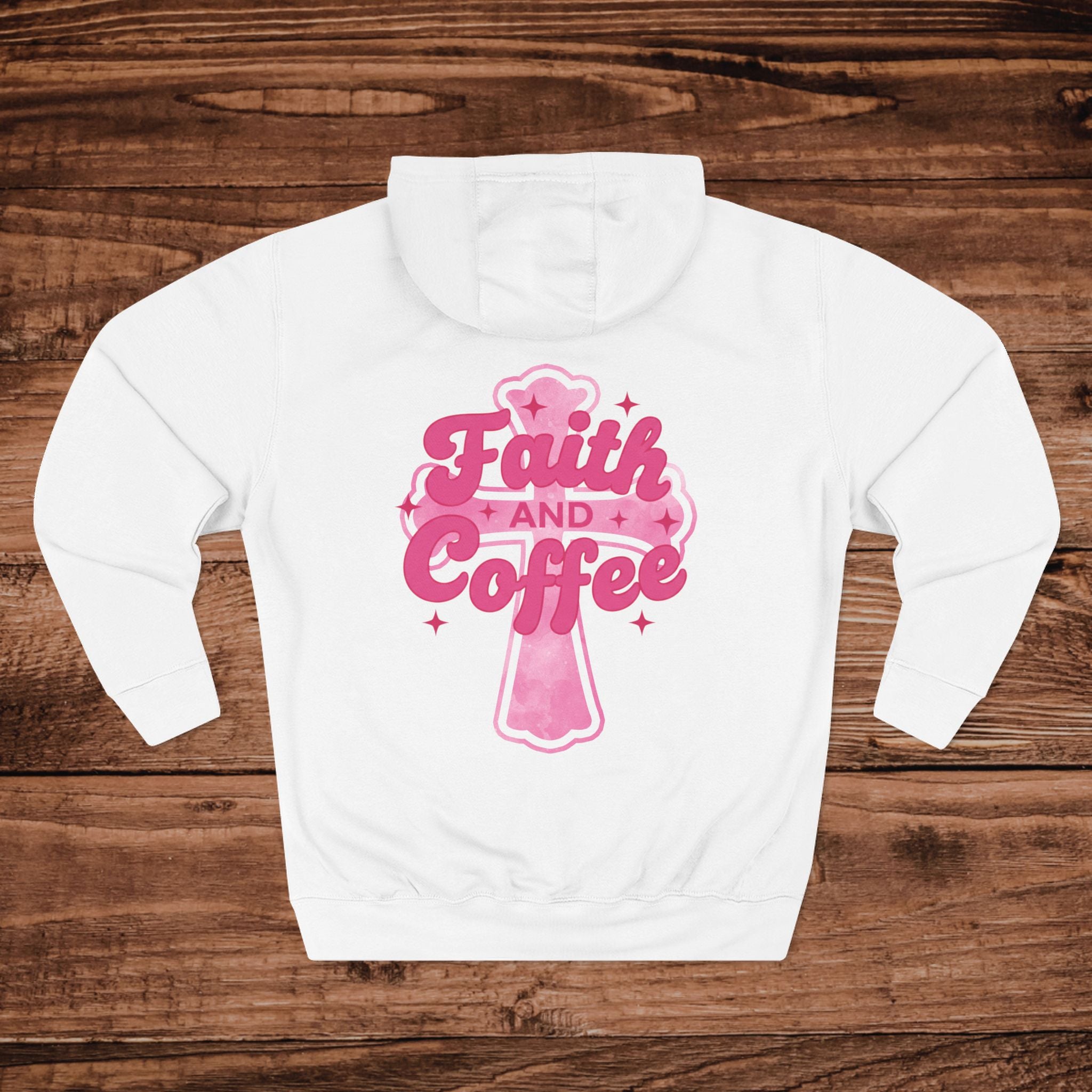 Faith and Coffee Hoodie | Cross Graphic Pullover