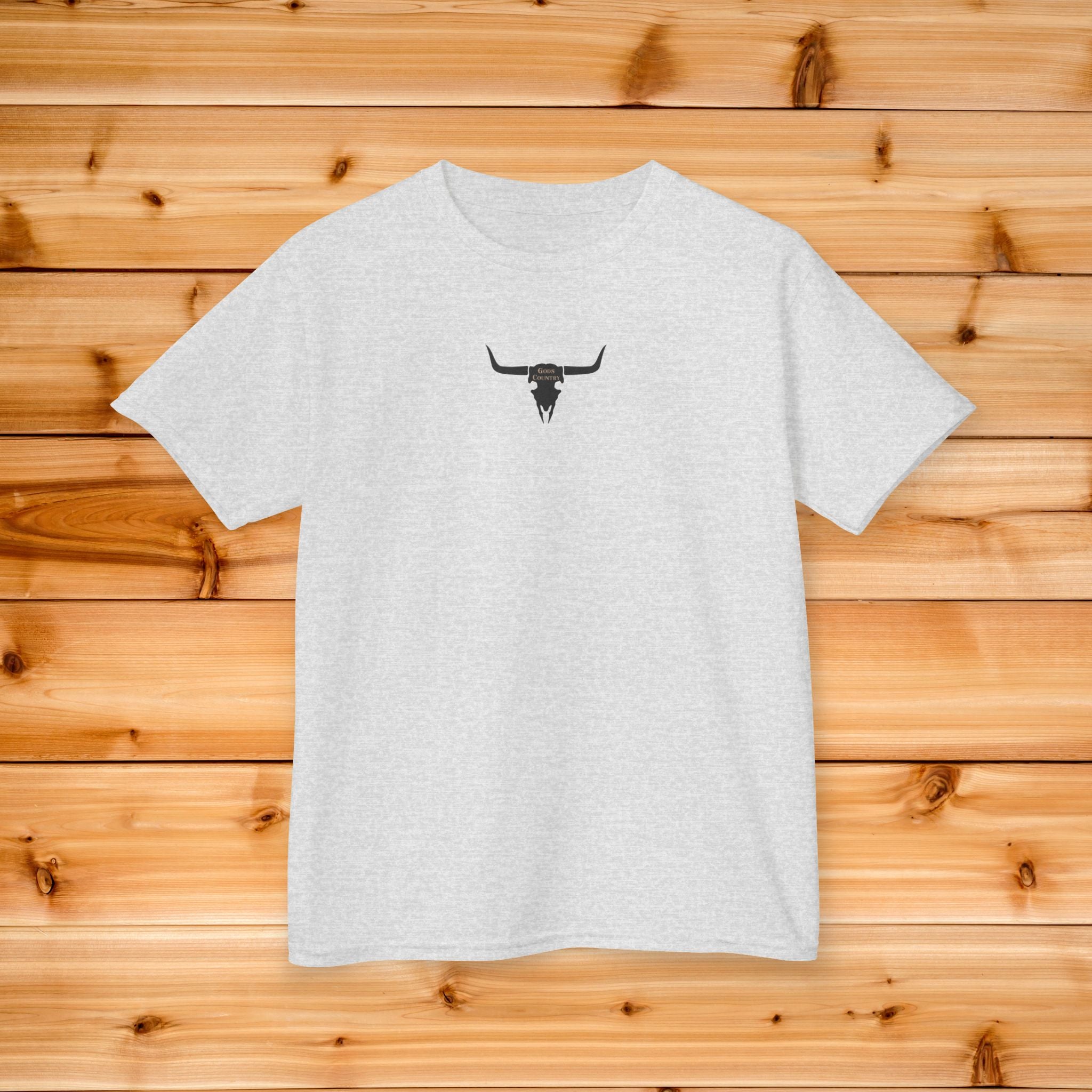 Cowboy Culture Gods Country Kids Tee | Front and Back Graphics