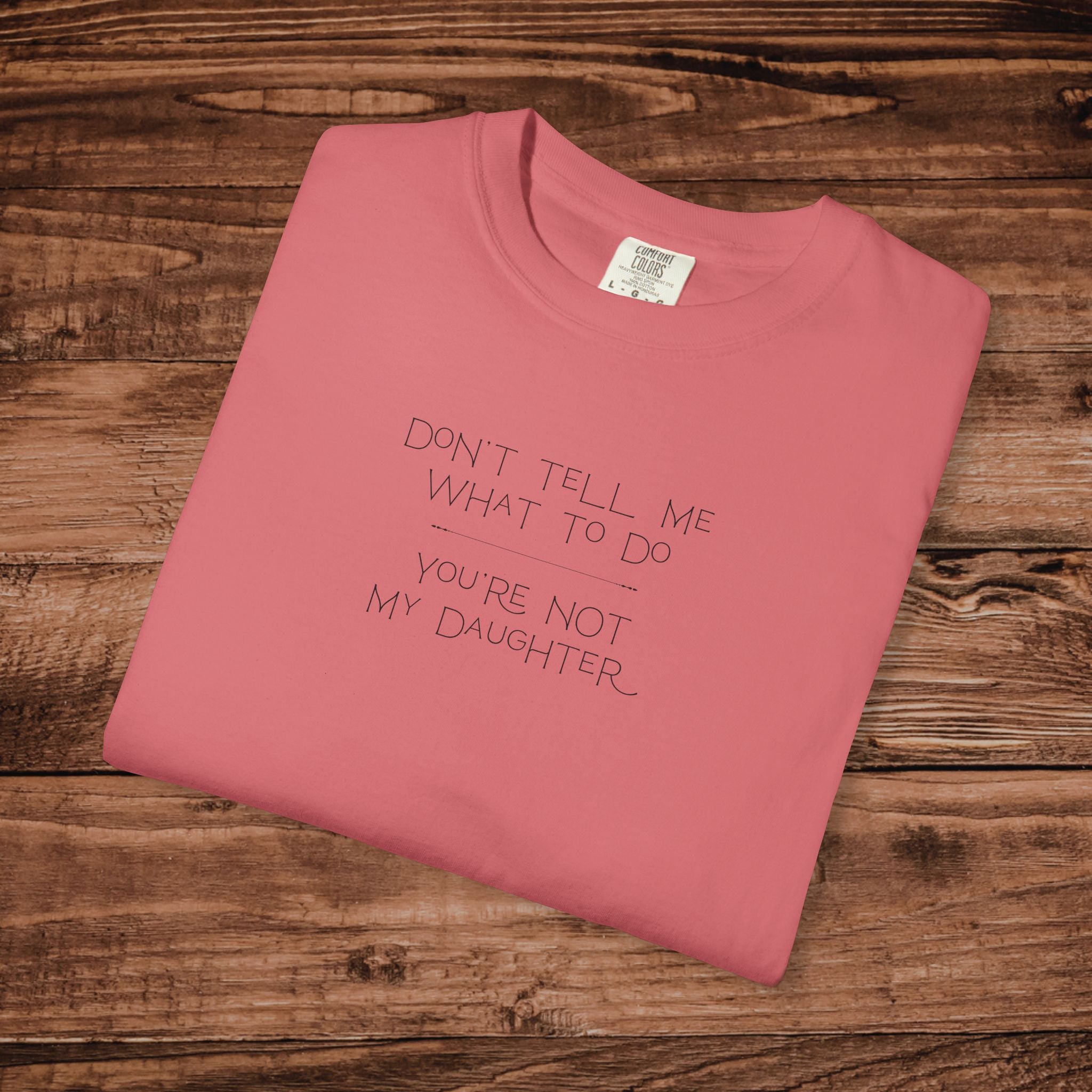 Don't Tell Me What To Do Shirt, Sarcastic Graphic Tee, Funny Introvert T-Shirt, Retro Aesthetic Sassy Top, Comfort Colors 1717 Vintage Tee