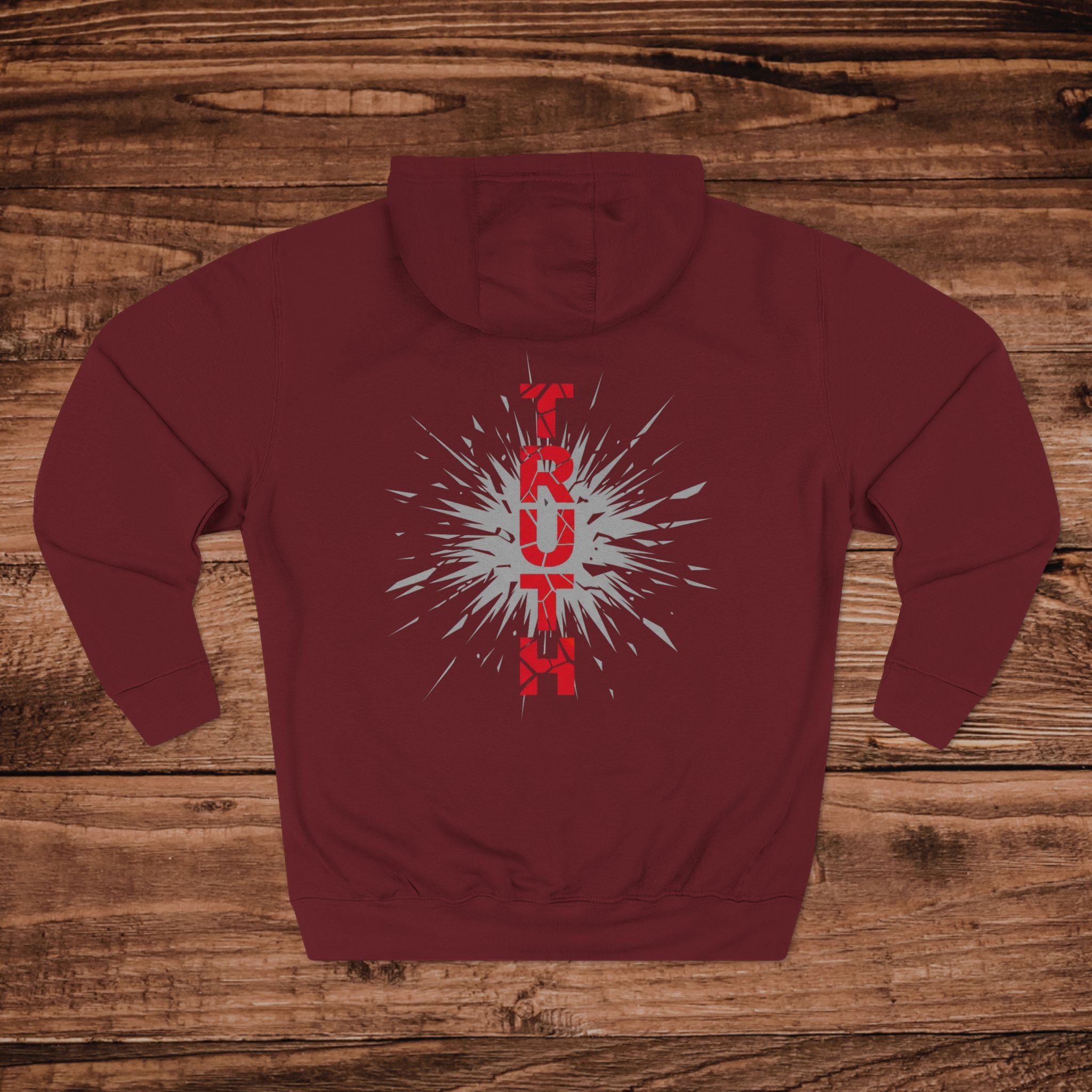 Truth Vertical Burst Hoodie  Graphic Pullover for Statement Style