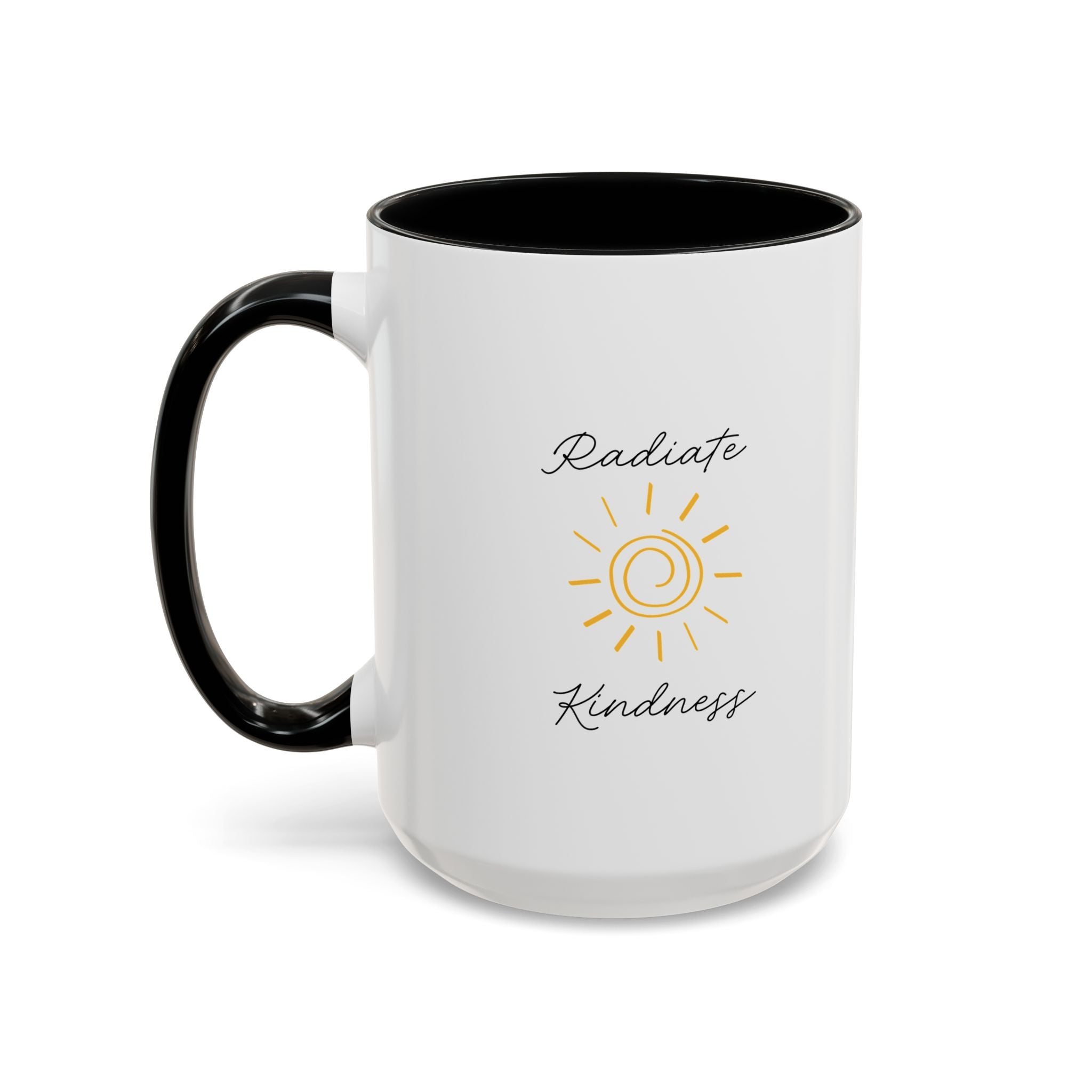 Radiate Happiness Sun Accent Coffee Mug