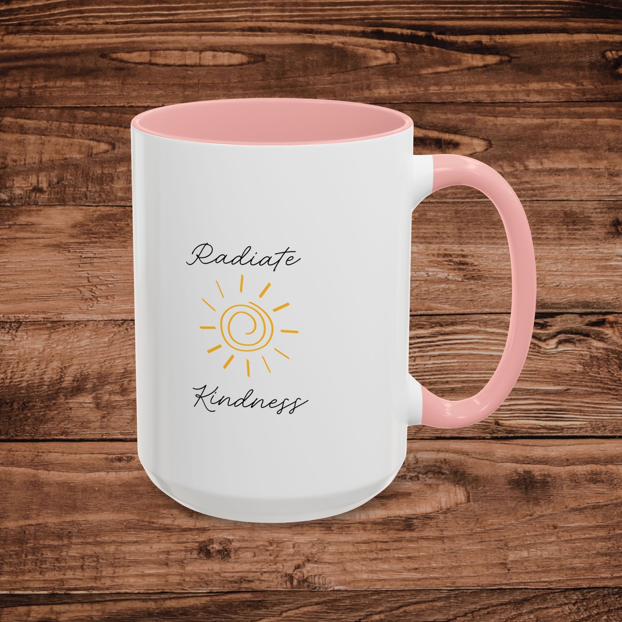 Radiate Happiness Sun Accent Coffee Mug