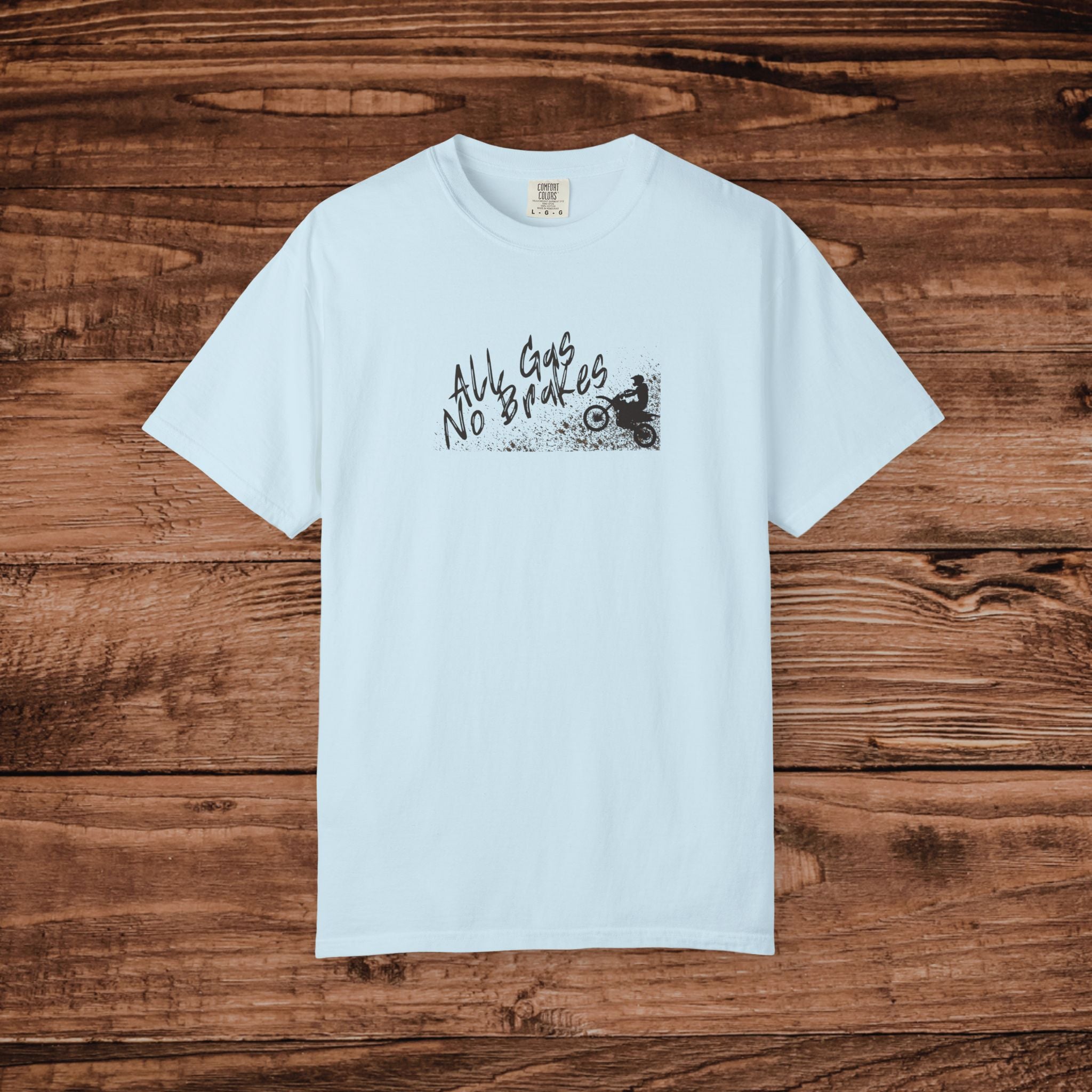 All Gas No Brakes T-Shirt, Dirt Bike Graphic Tee, Motocross Racing Shirt, Gift for Dirt Biker, Retro MX Racing Graphic Shirt
