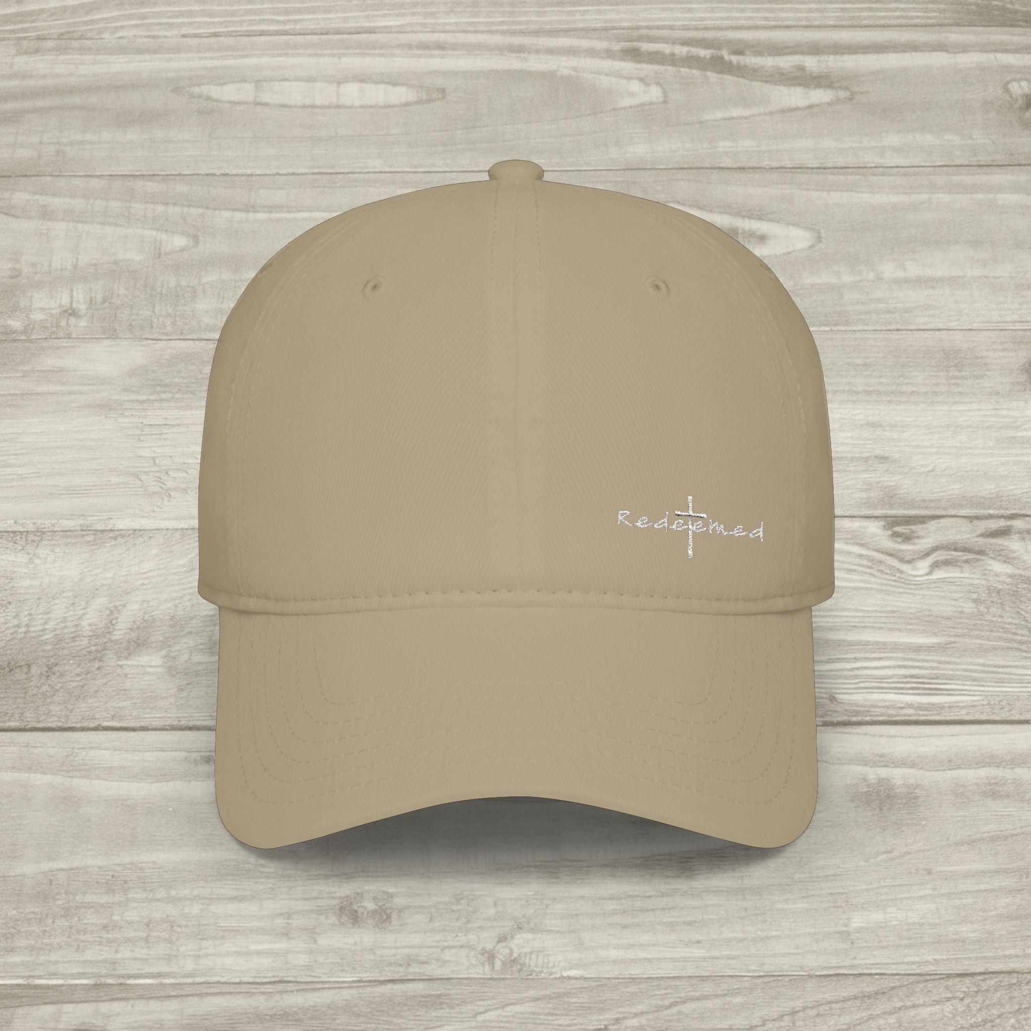 Embroidered Redeemed Cross Hat, Christian Aesthetic Baseball Cap, Minimalist Faith Hat, Religious Streetwear Headwear, Embroidered Cross Cap
