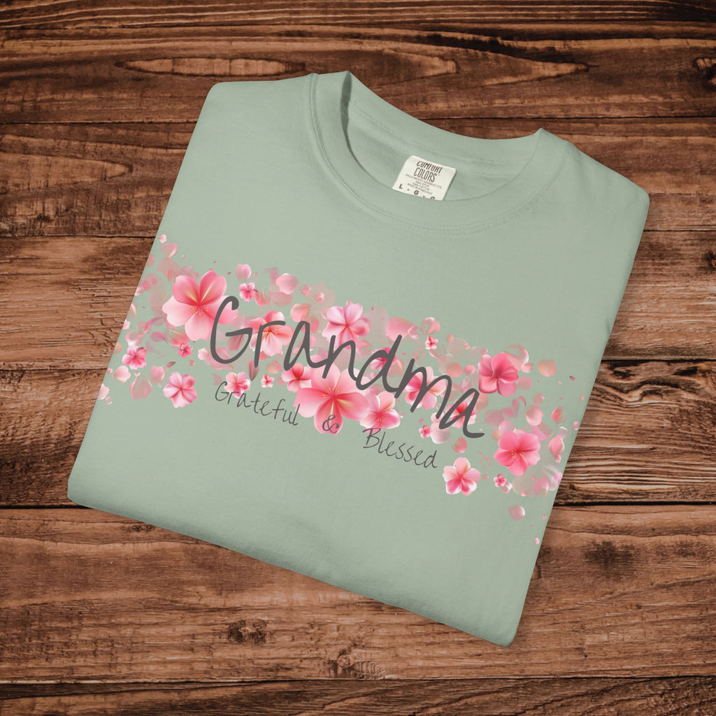 Grandma floral T-Shirt | pink cherry blossom