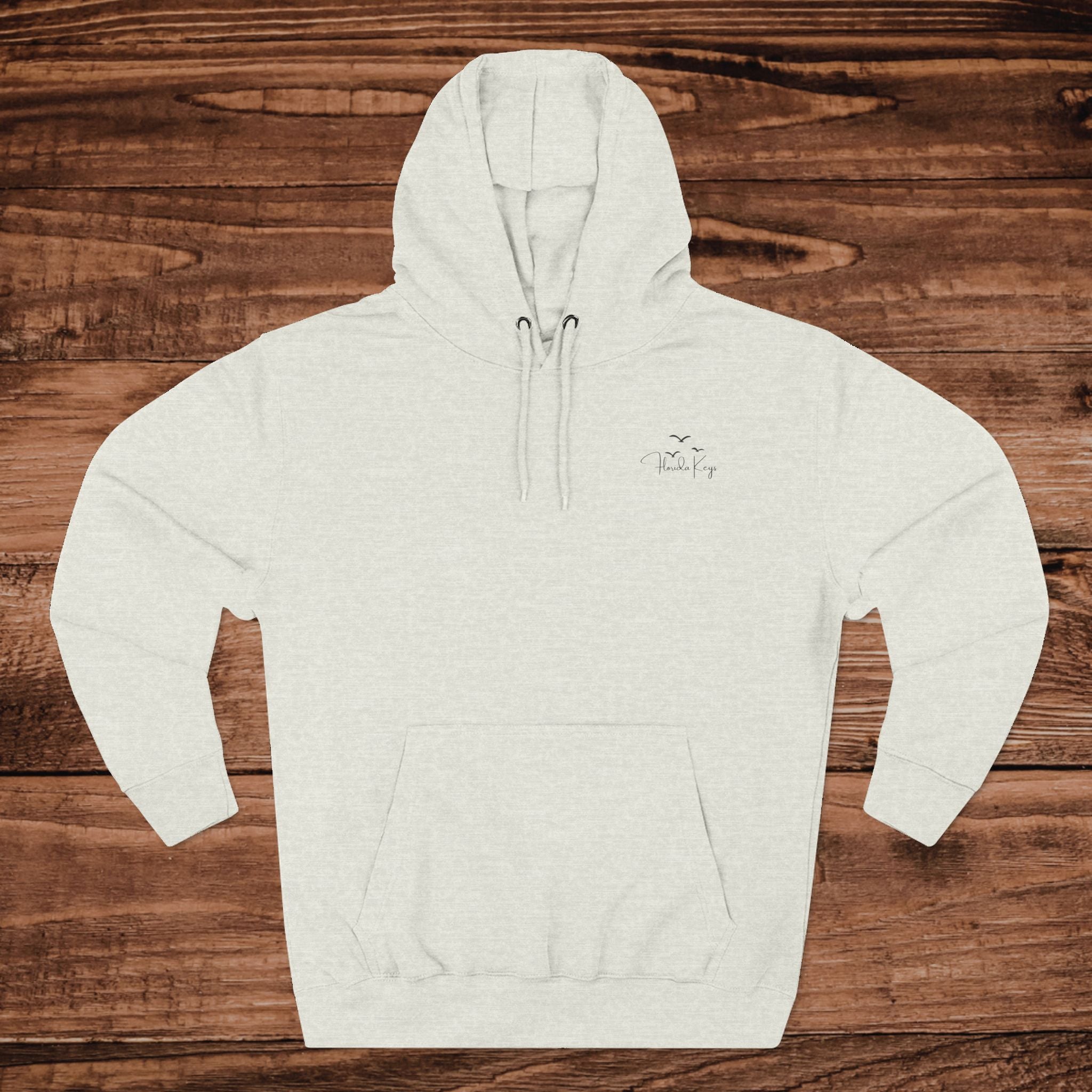 Florida Keys Hoodie, Tropical Beach Pullover, Palm Tree Graphic Sweatshirt, Coastal Aesthetic Apparel, Florida Vacation Gift, Unisex Fleece
