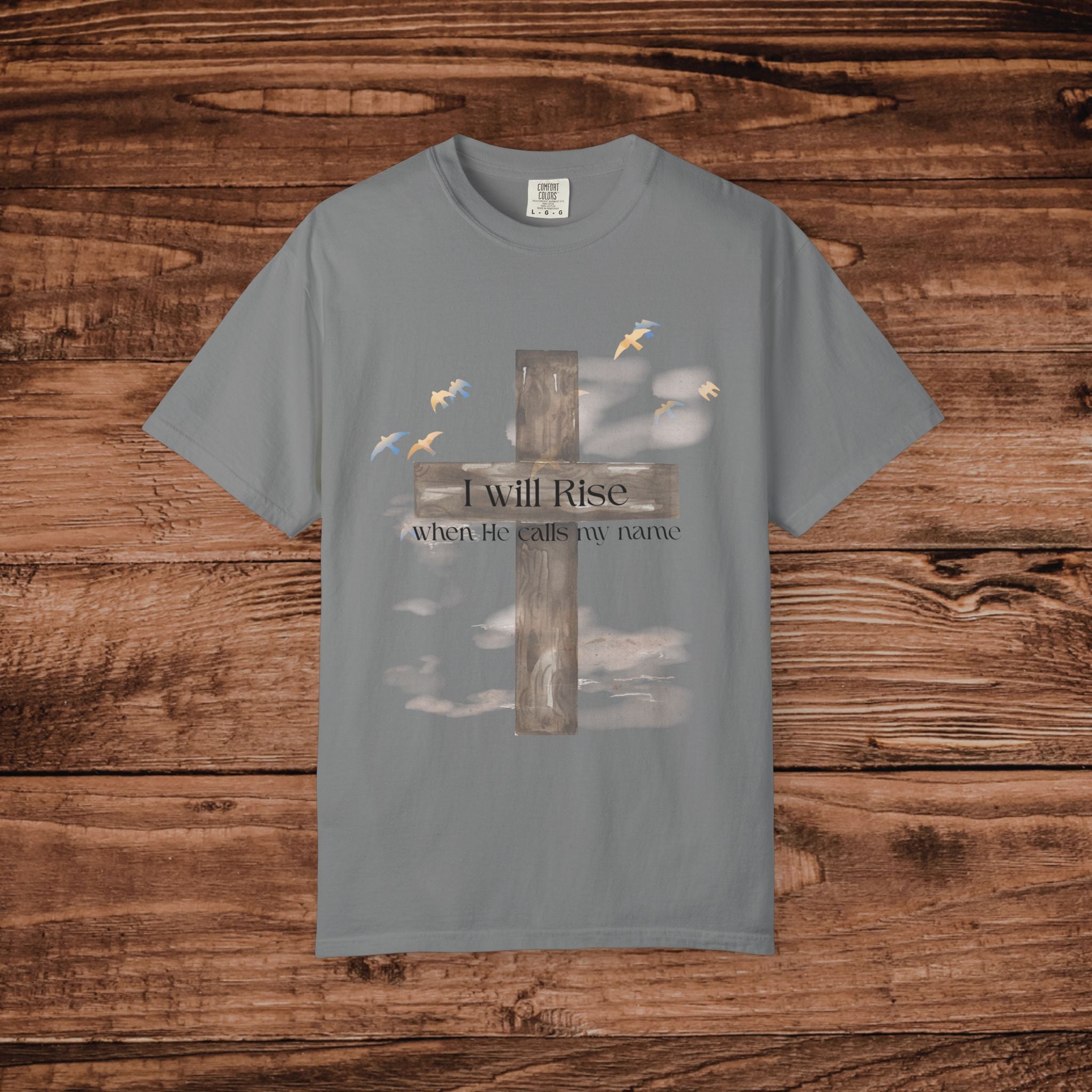 I Will Rise cross design T-Shirt | Christian faith