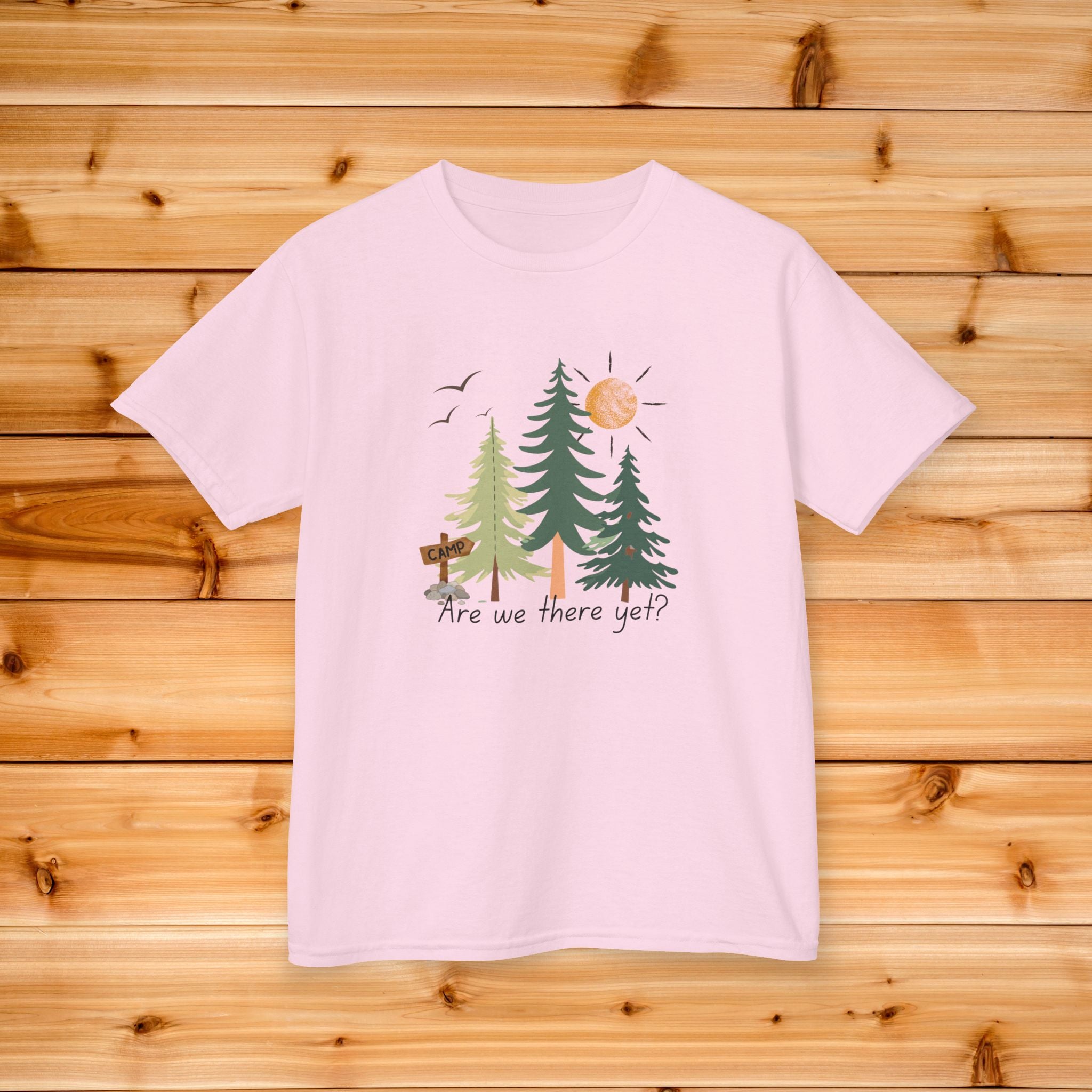 Kids Are We There Yet Summer Tee | Camping Kids Graphic Tshirt, Nature Kids Tee, Kids Vacation Tee, Kids Cabin Tshirt, Summer Camp Tee