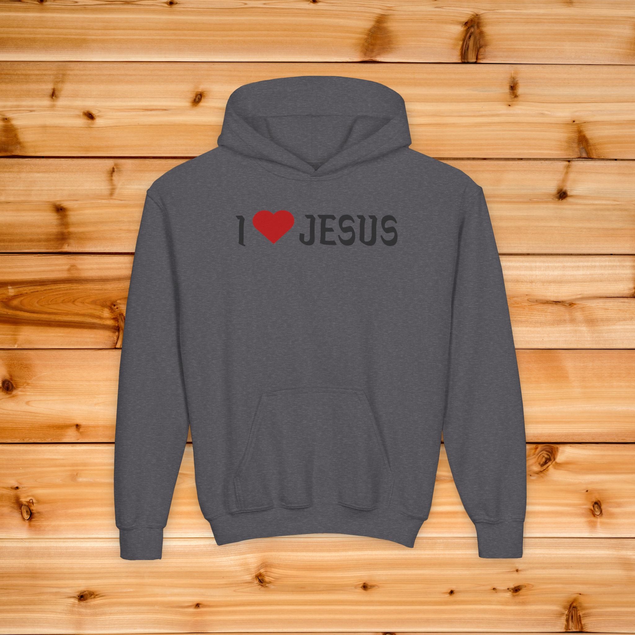 Kids I Heart Jesus Hoodie, Youth Christian Sweatshirt, Kids Aesthetic Faith Hoodie, Cute Religious Childrens Apparel, Sunday School Gift