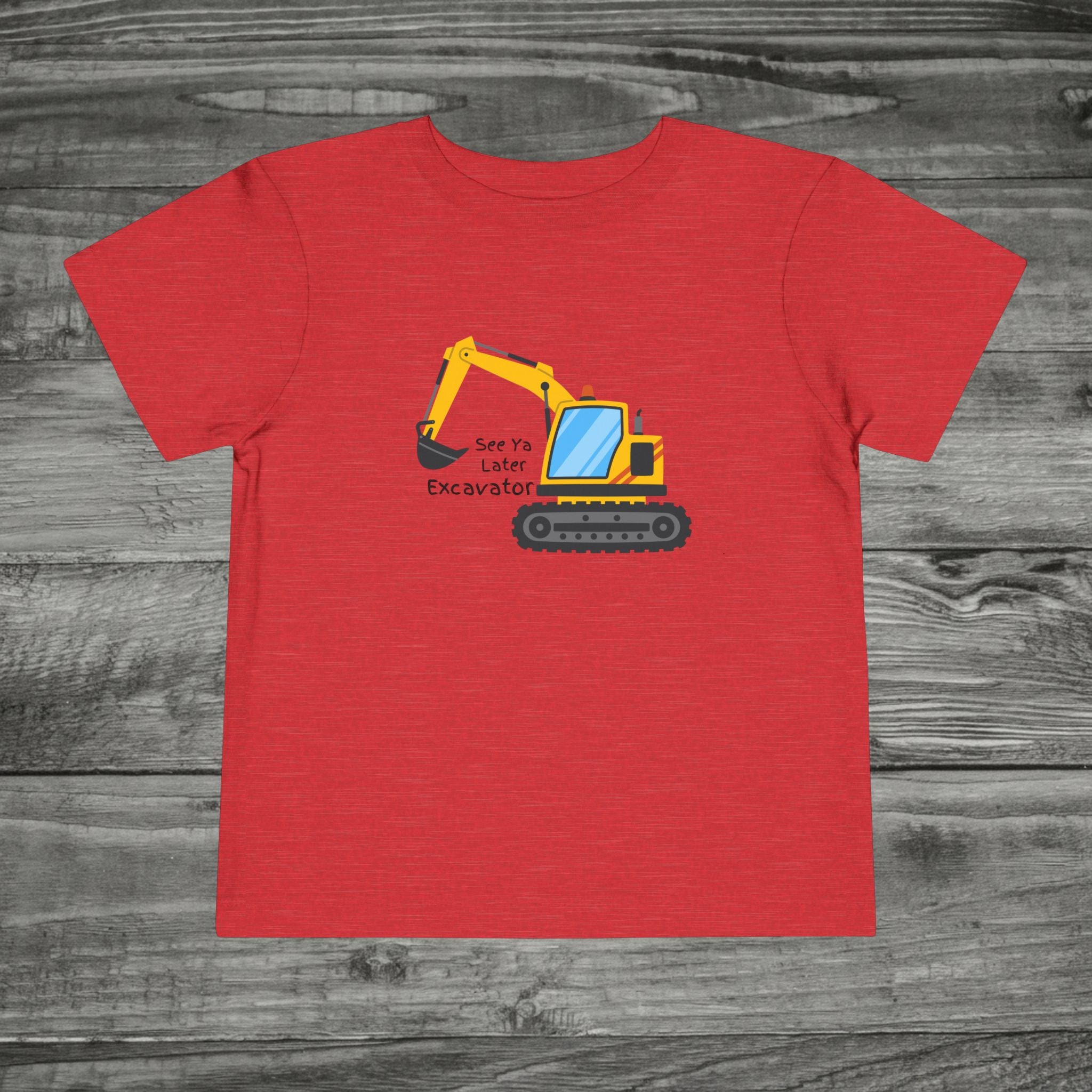 Excavator Toddler Tee | Construction Truck Shirt
