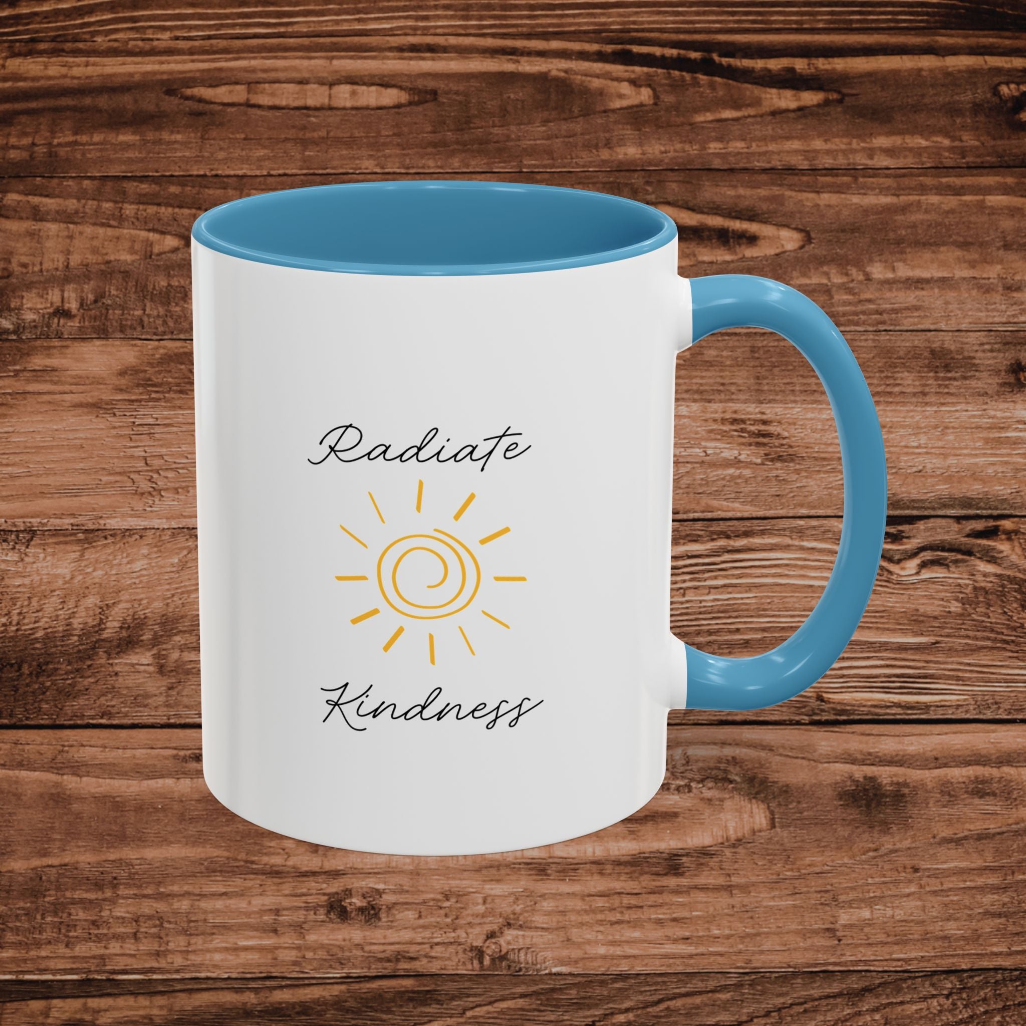 Radiate Happiness Sun Accent Coffee Mug