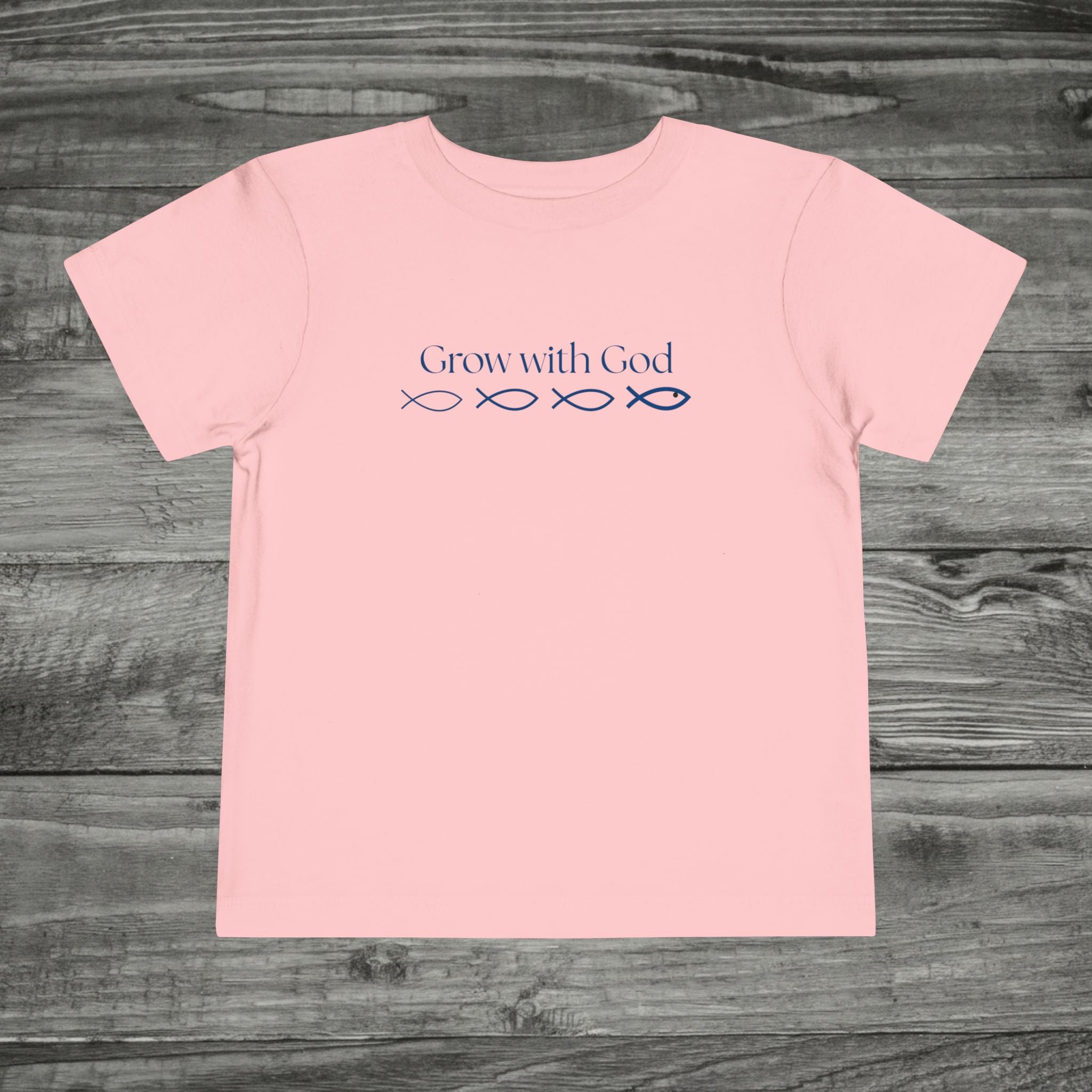 Toddler Grow with God Tee, Toddler Christian Tshirt, Sunday School Outfit, Cute Jesus tshirt for Boys and Girls