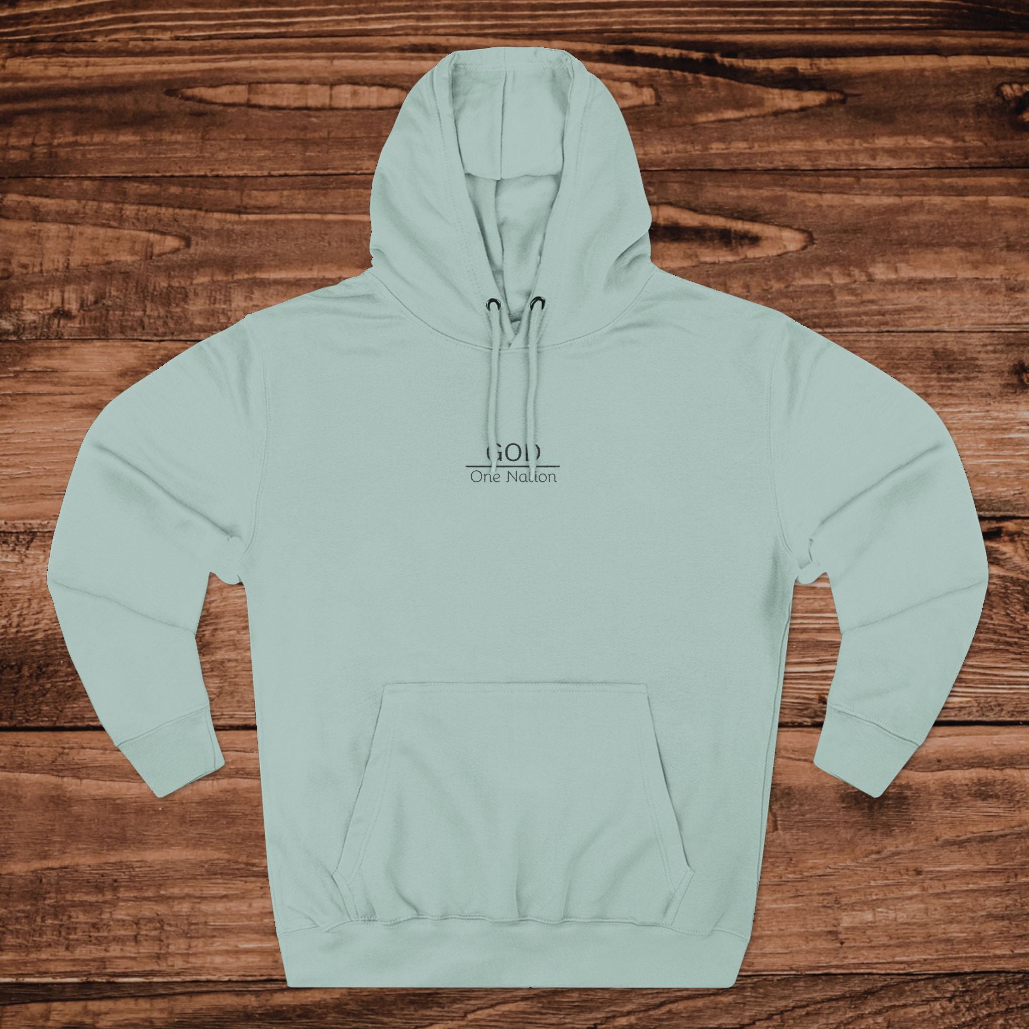 One Nation Under GOD Embroidary hoodie