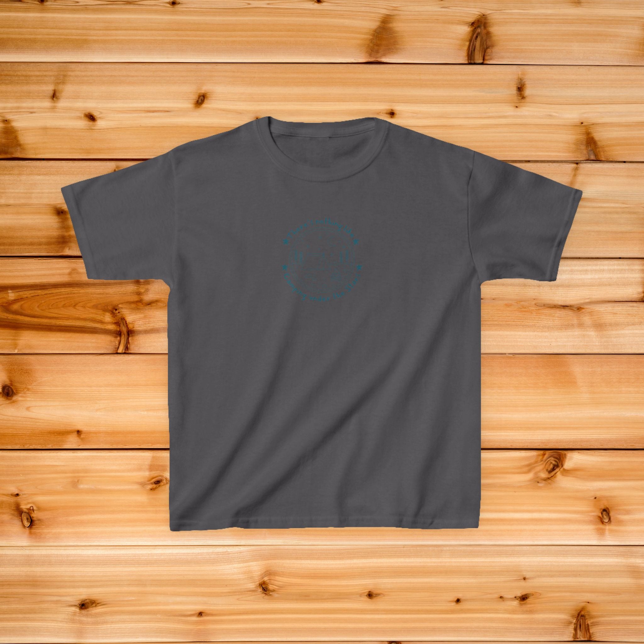 Kids Camping Tshirt | Small Center Print