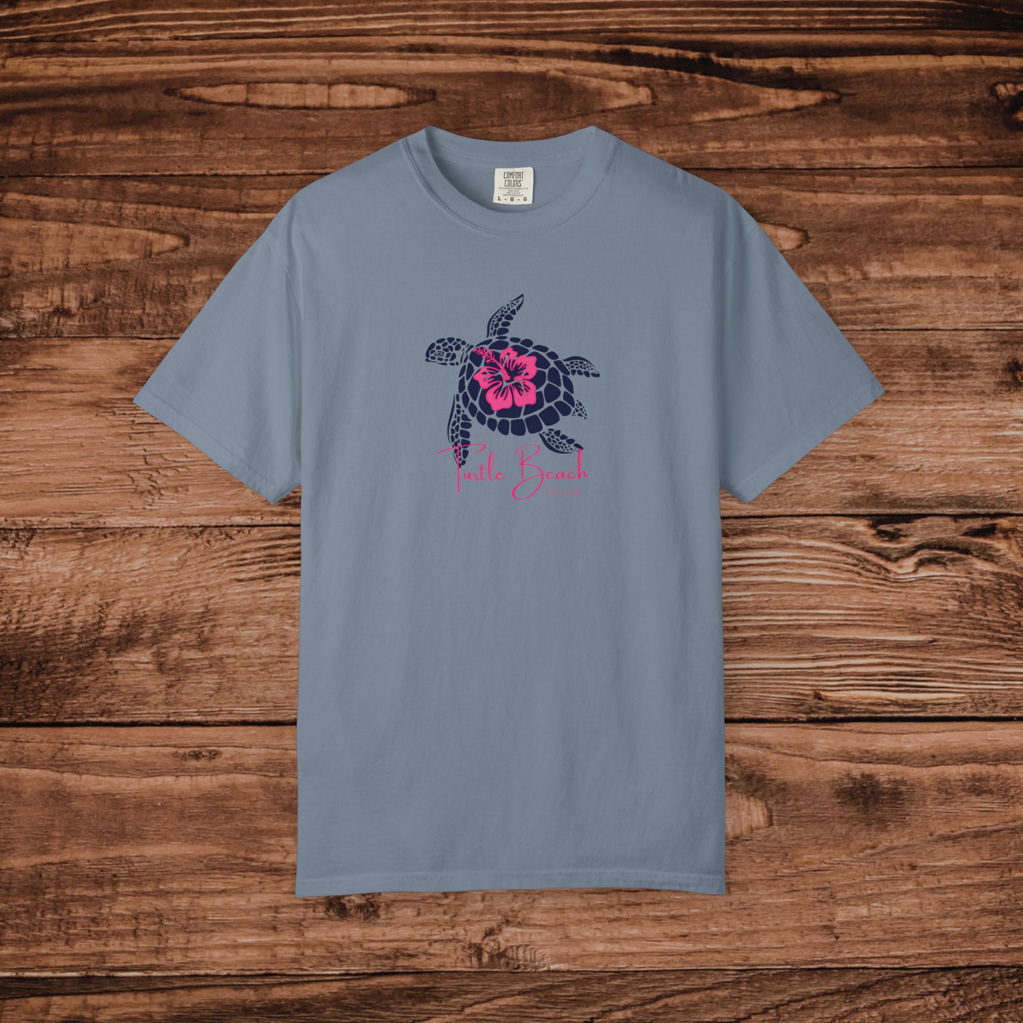 Turtle Beach Florida Shirt, Vintage Sea Turtle Tee, Coastal Aesthetic Beach Top, Florida Vacation Souvenir, Comfort Colors Unisex T-shirt